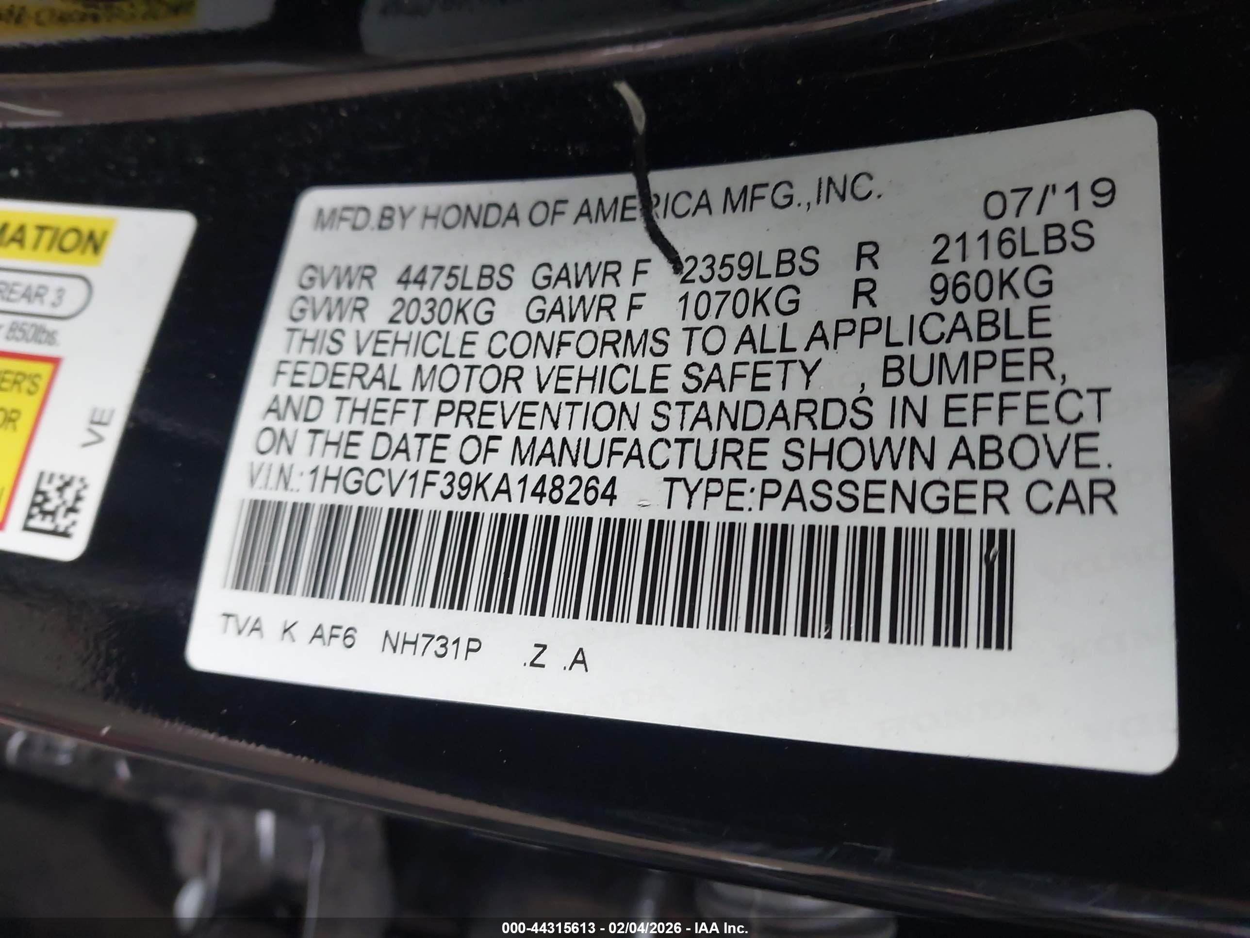 HONDA ACCORD image 9