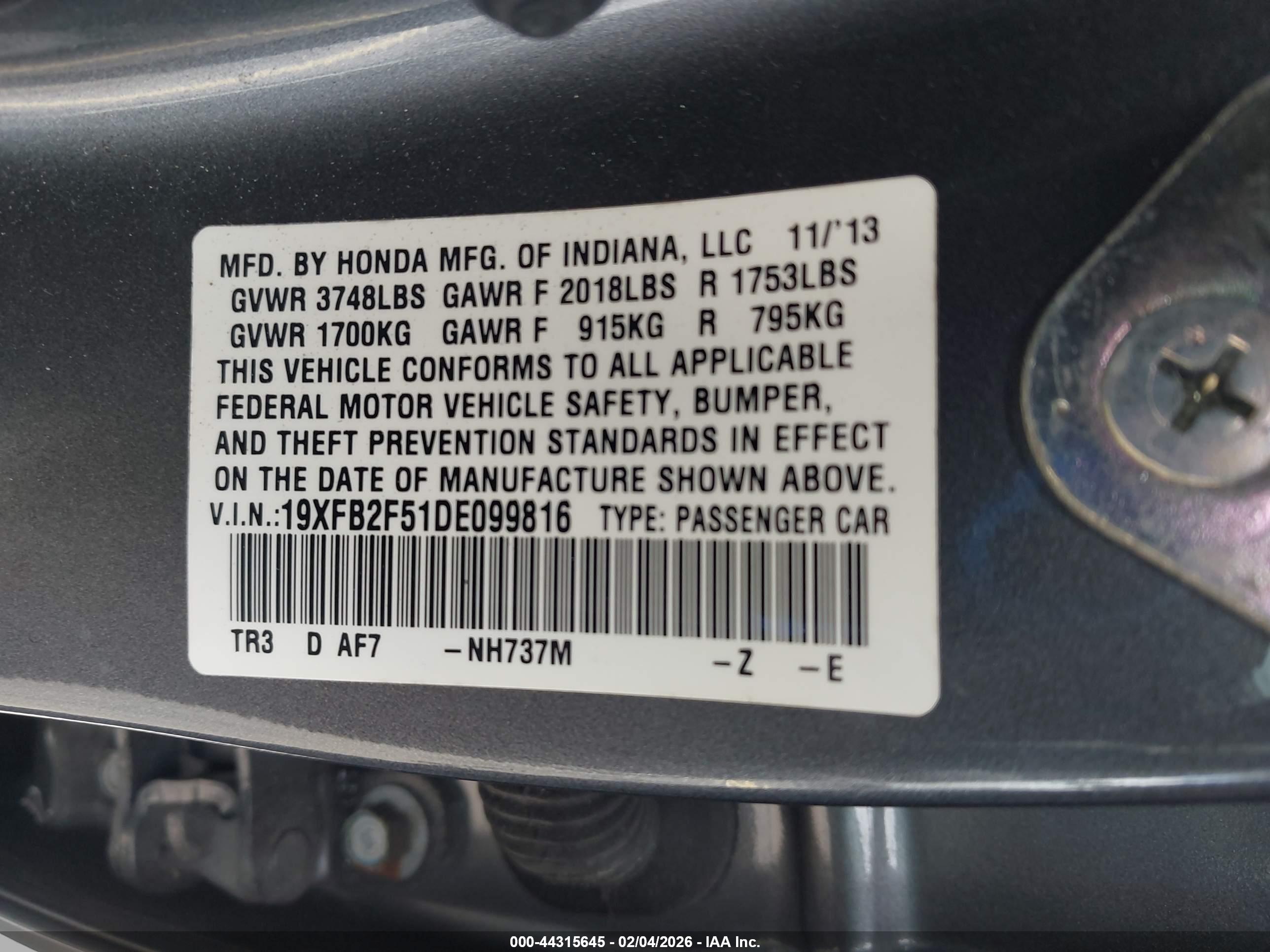 HONDA CIVIC image 9