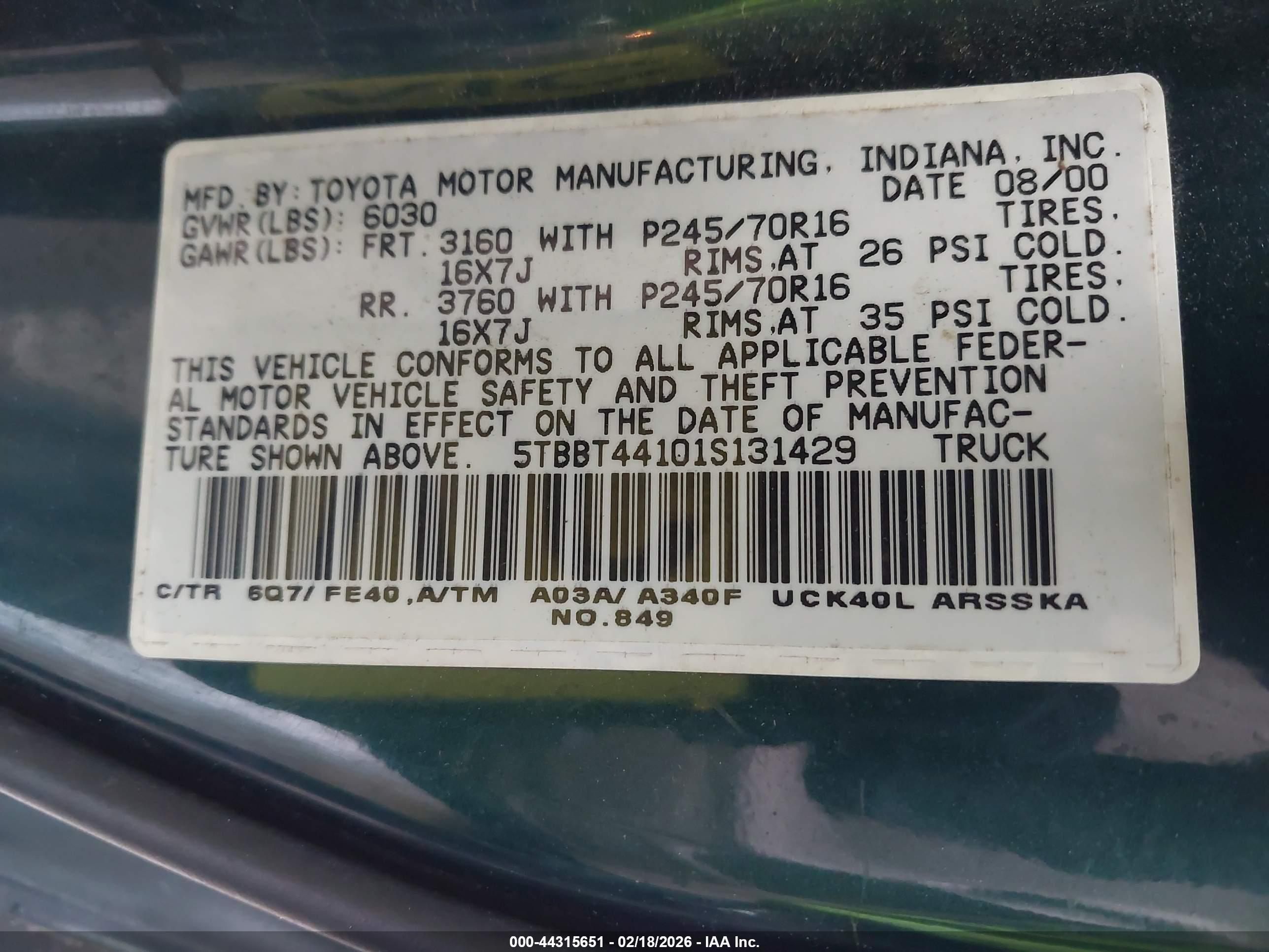 TOYOTA TUNDRA image 9