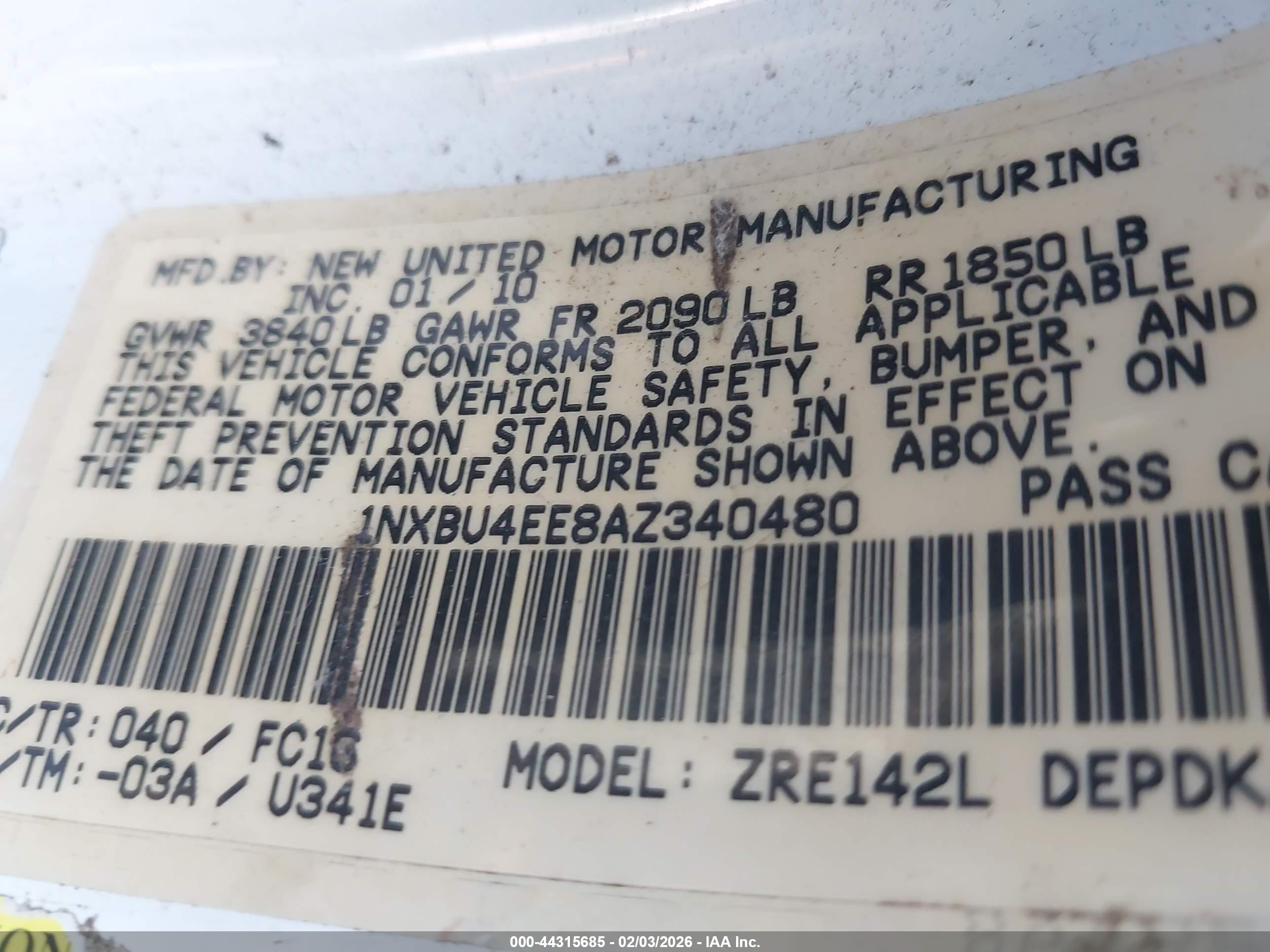 TOYOTA COROLLA image 9