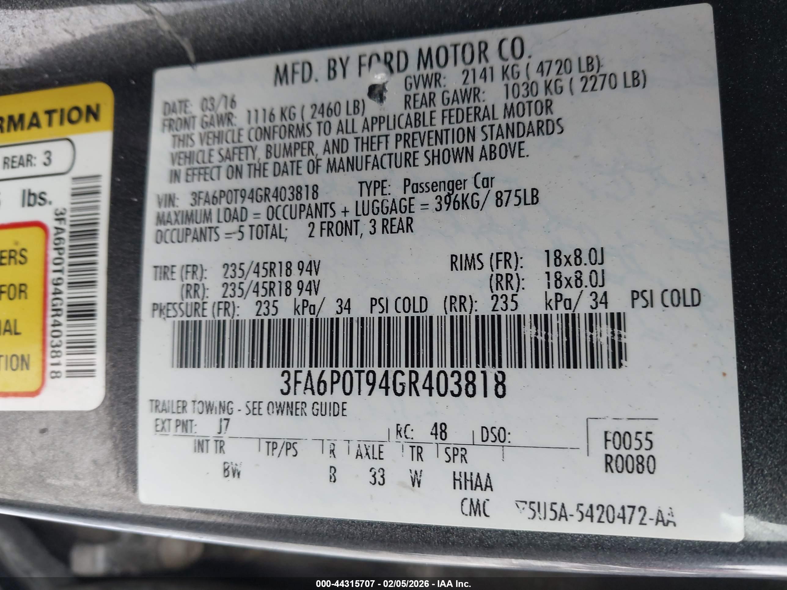 FORD FUSION image 9