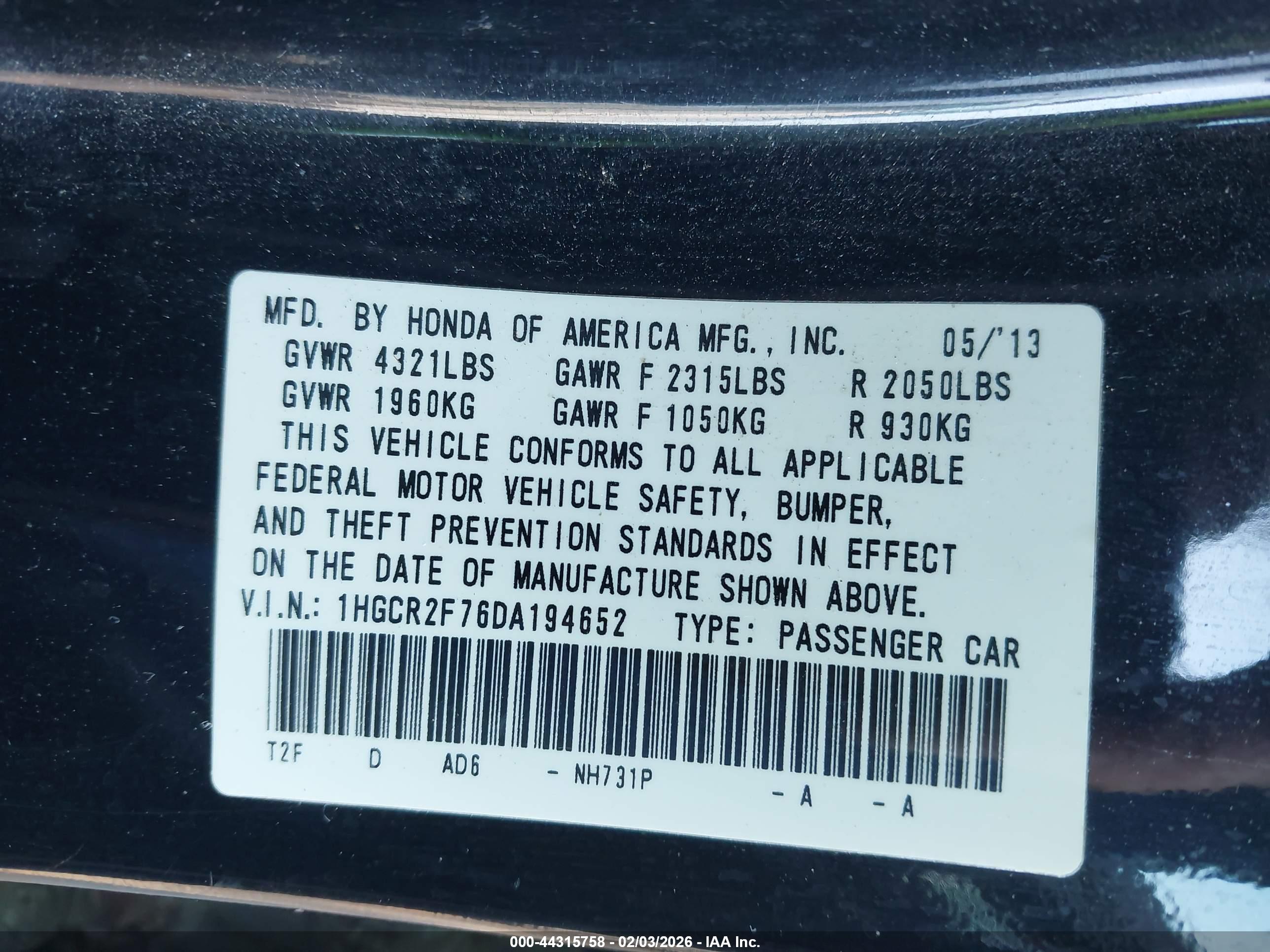 HONDA ACCORD image 9