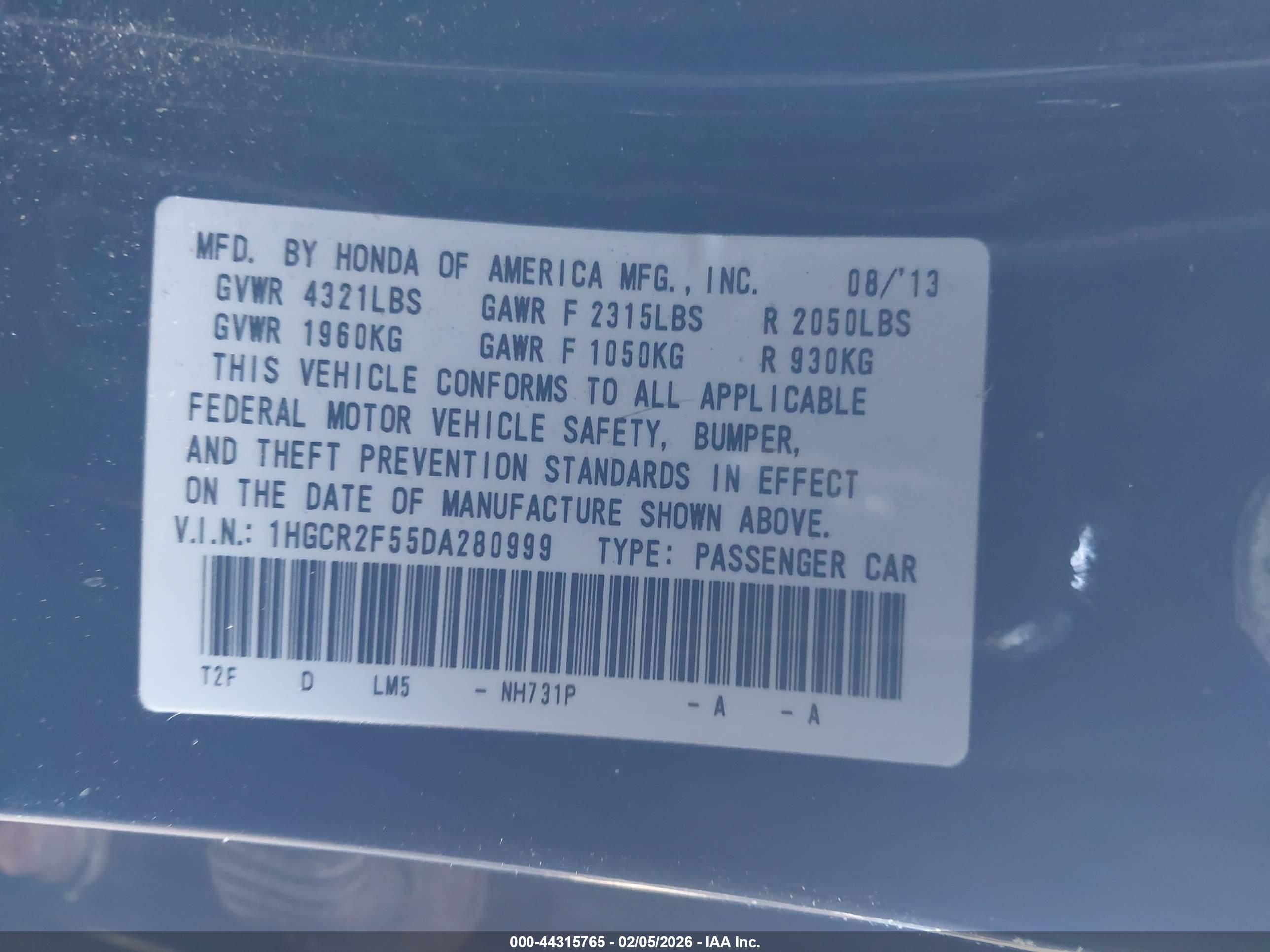 HONDA ACCORD image 9