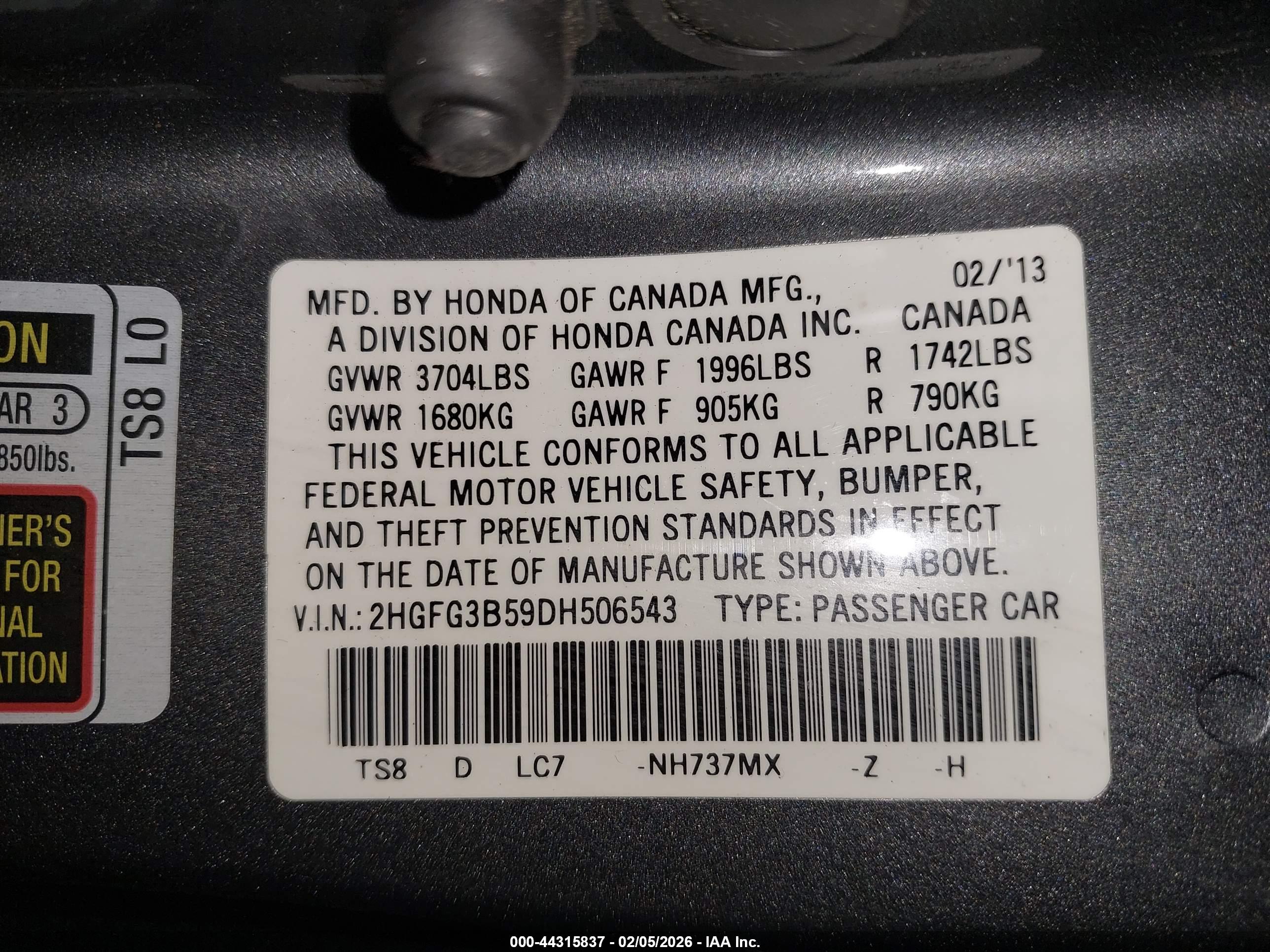 HONDA CIVIC image 9