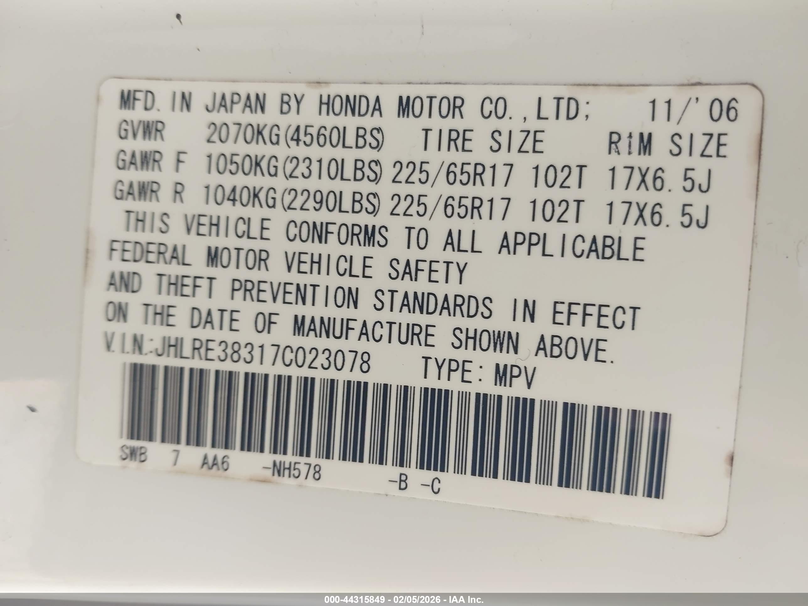 HONDA CR-V image 9
