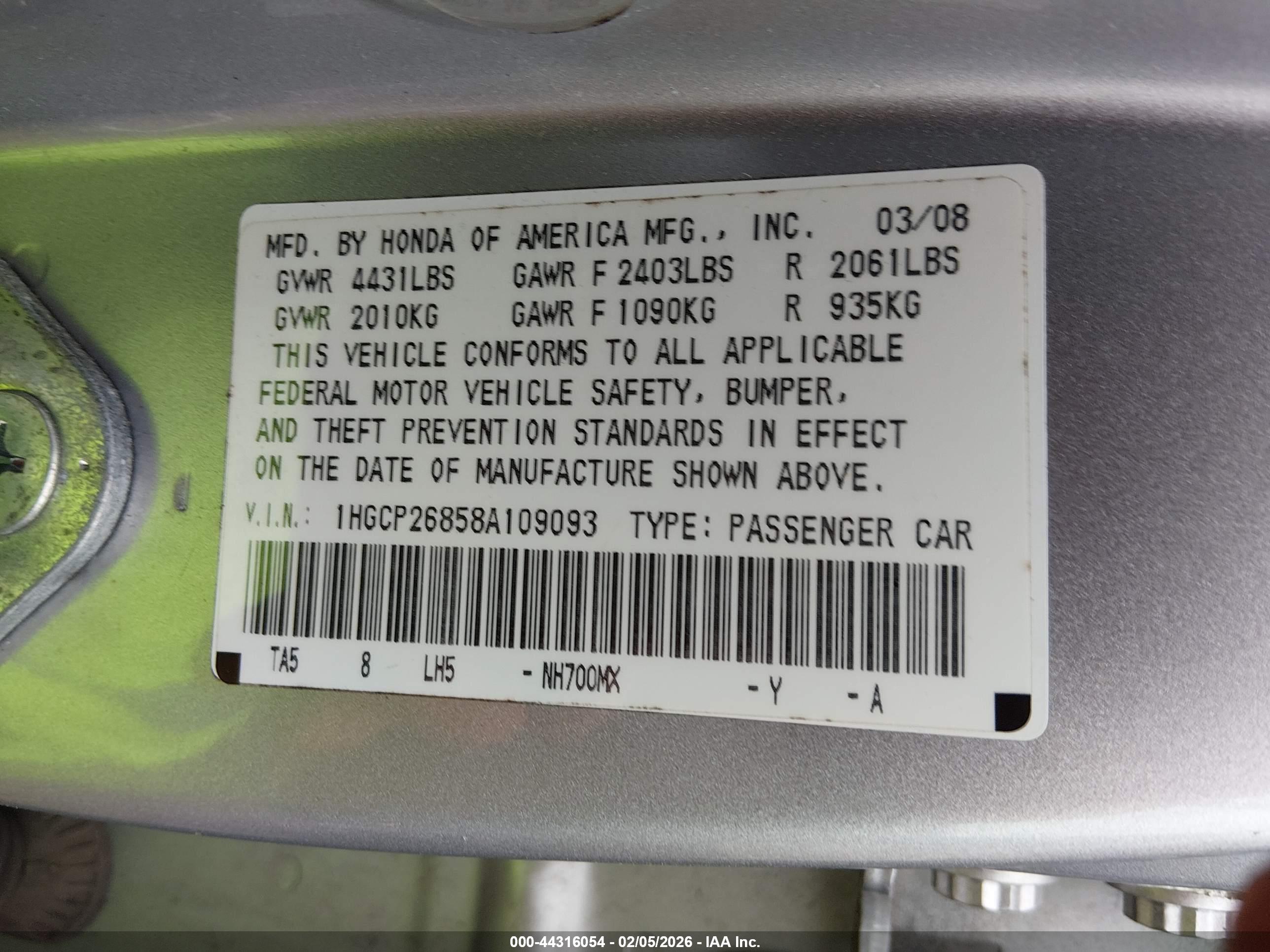 HONDA ACCORD image 9