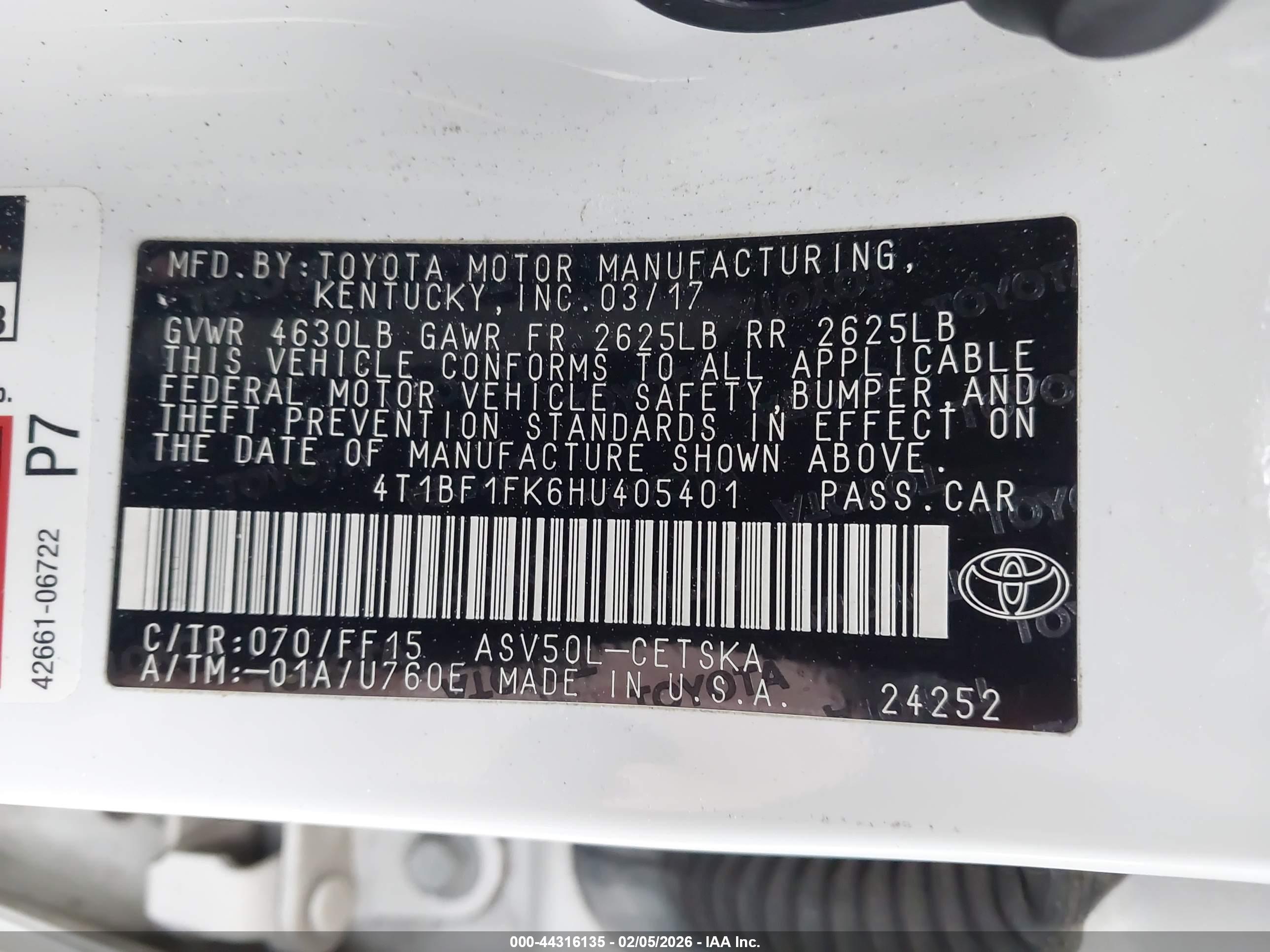TOYOTA CAMRY image 9
