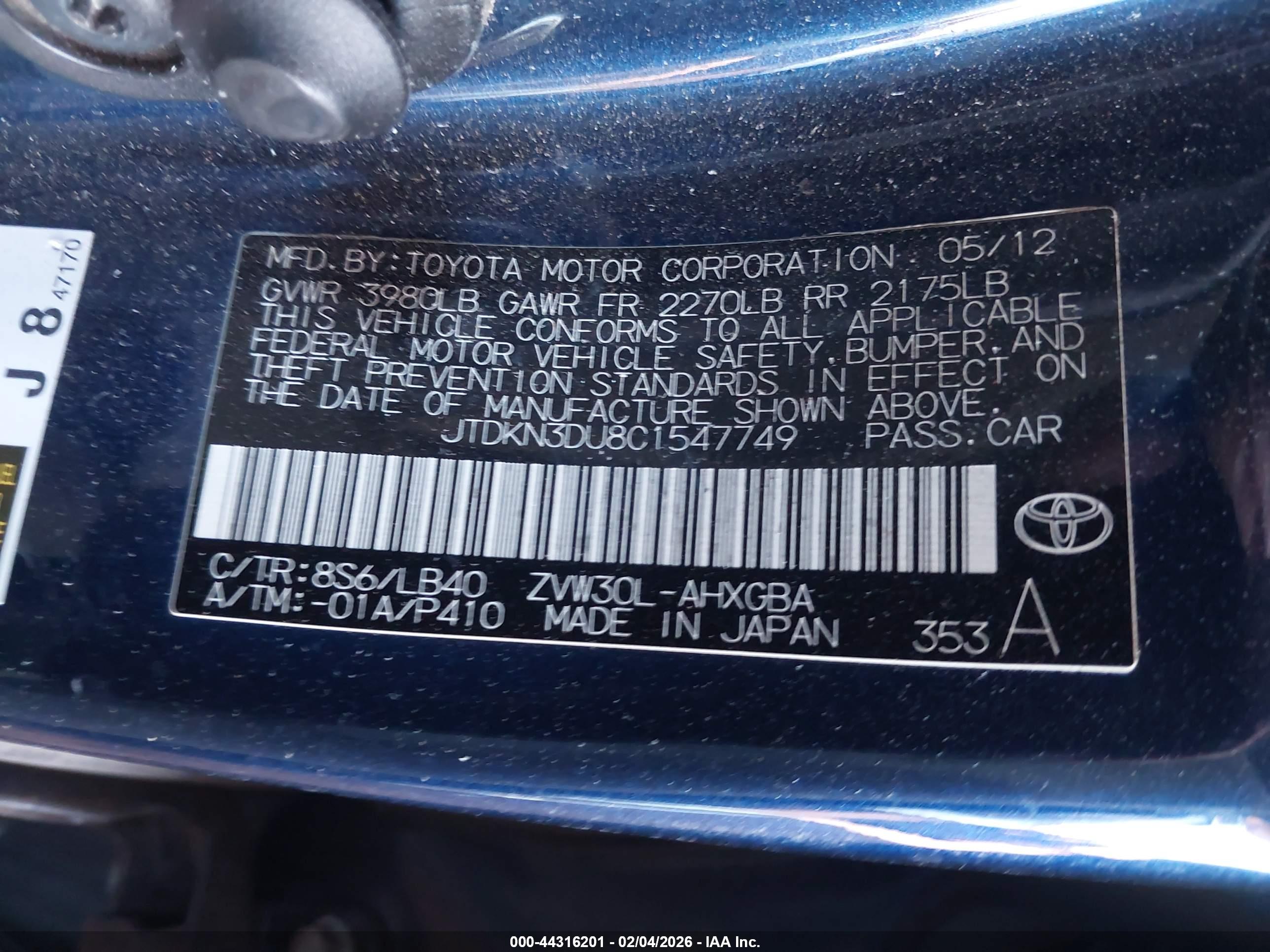 TOYOTA PRIUS image 9