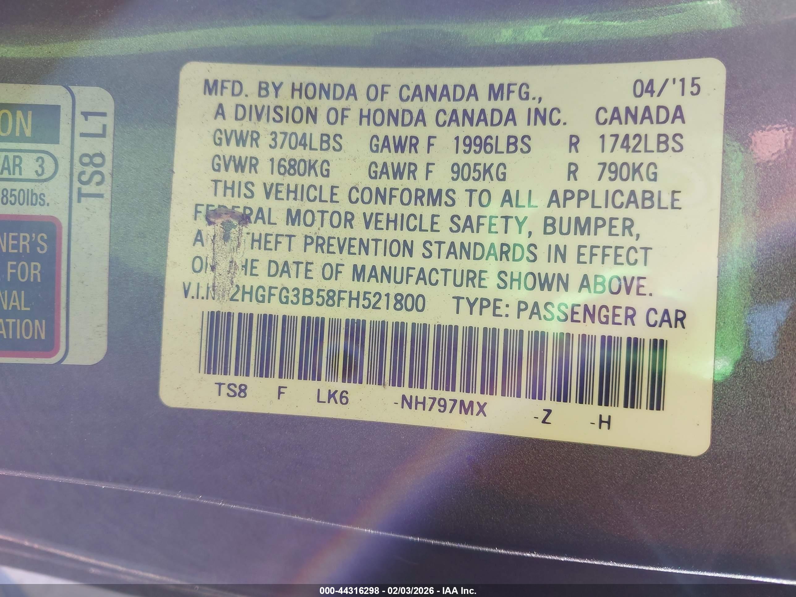 HONDA CIVIC image 9