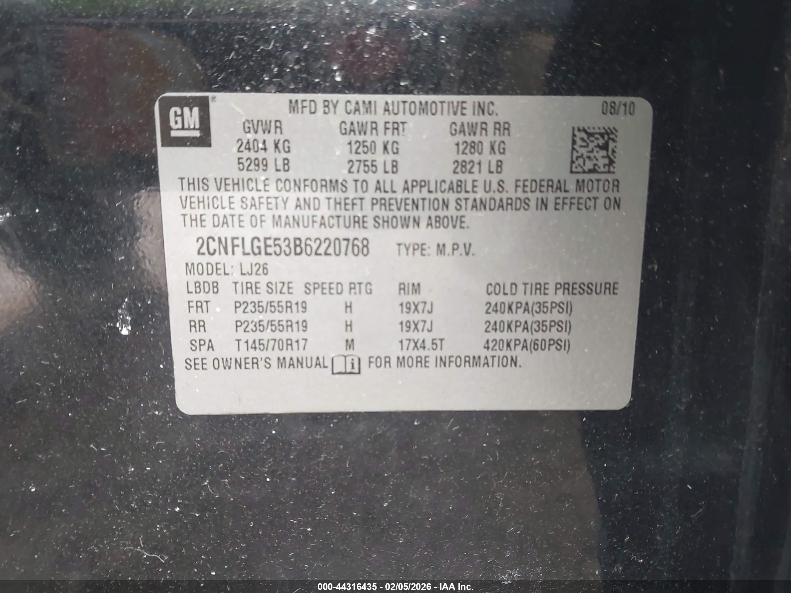 CHEVROLET EQUINOX image 9