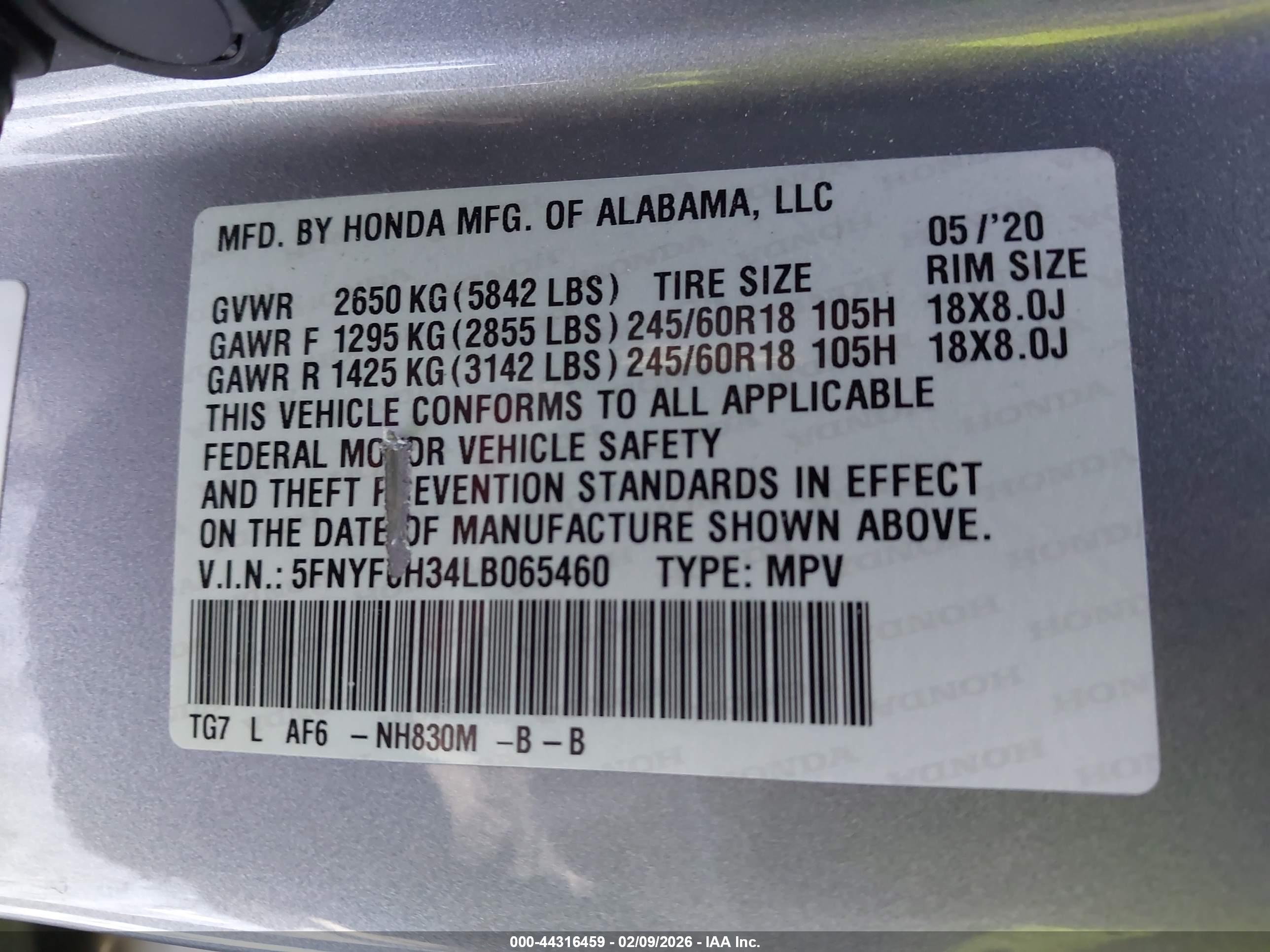 HONDA PILOT image 9