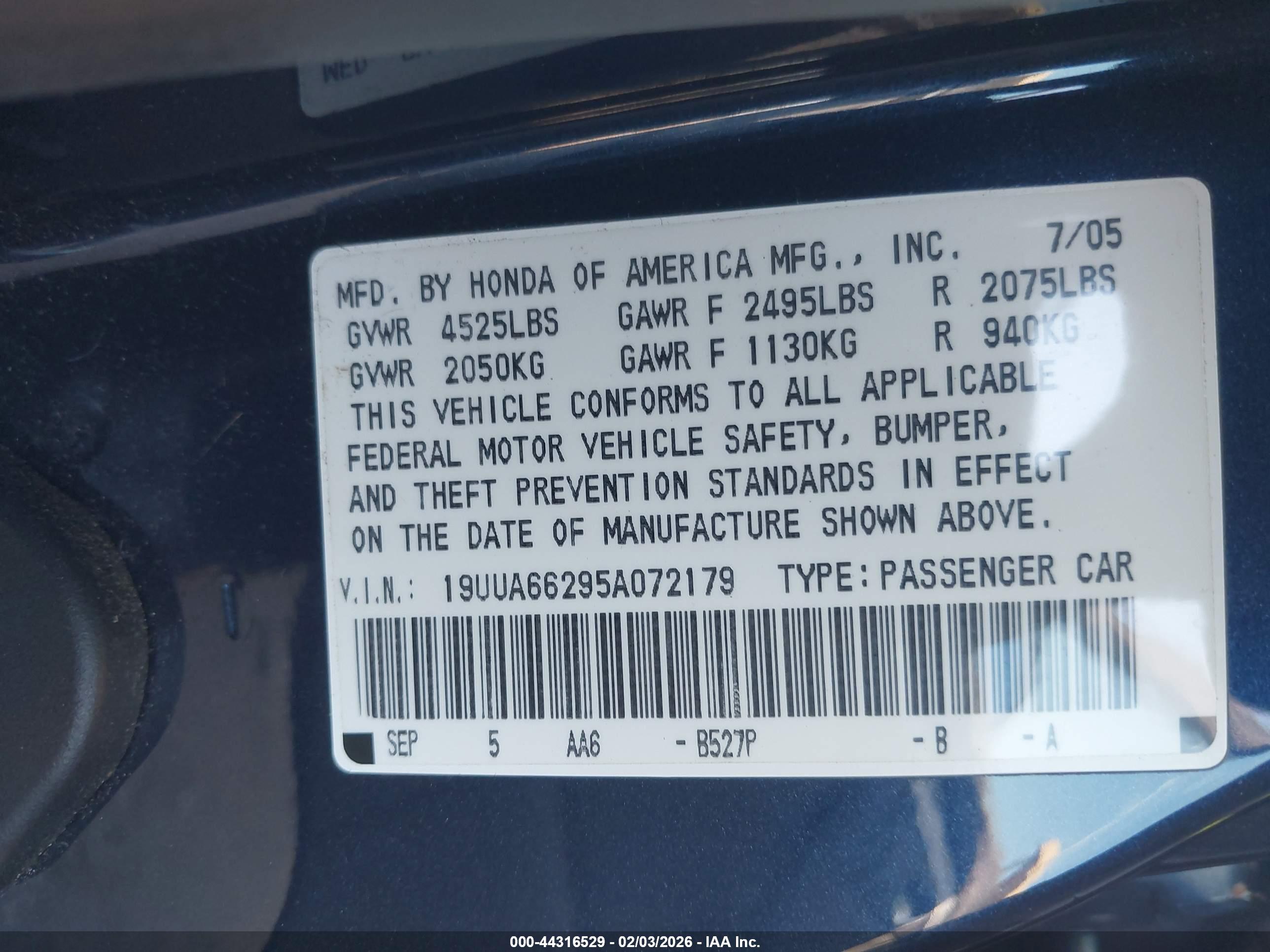 ACURA TL image 9