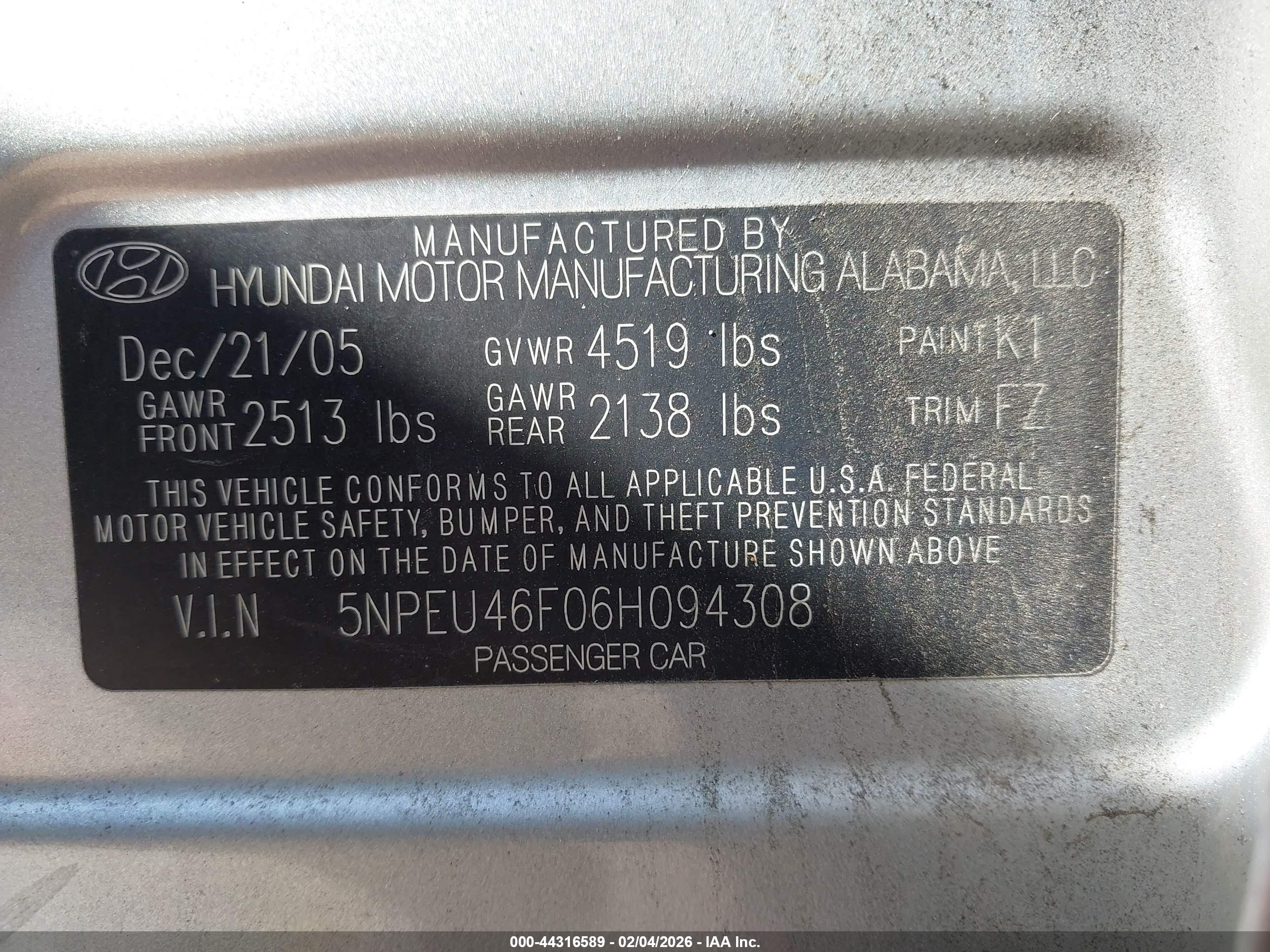 HYUNDAI SONATA image 9