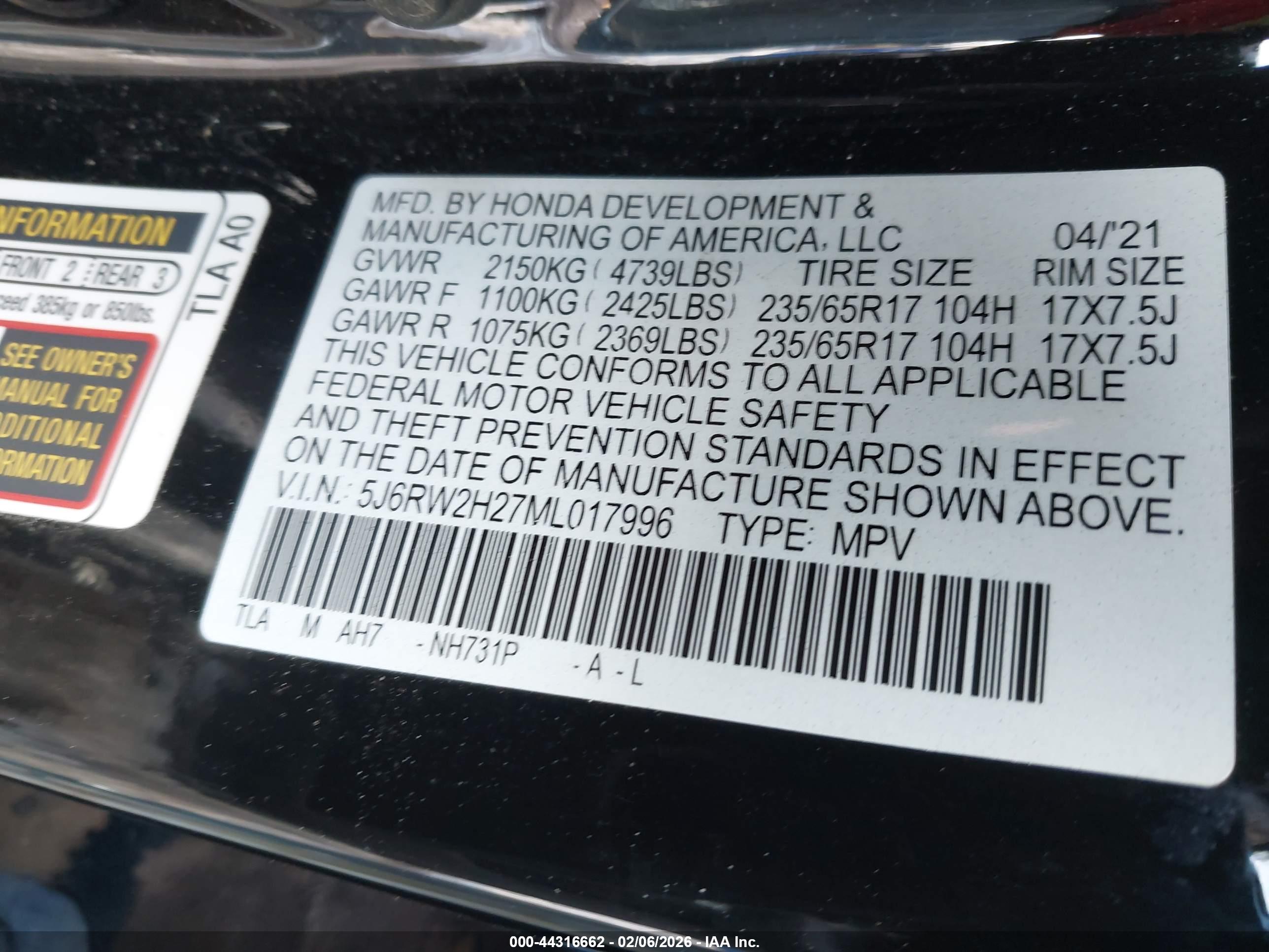 HONDA CR-V image 9