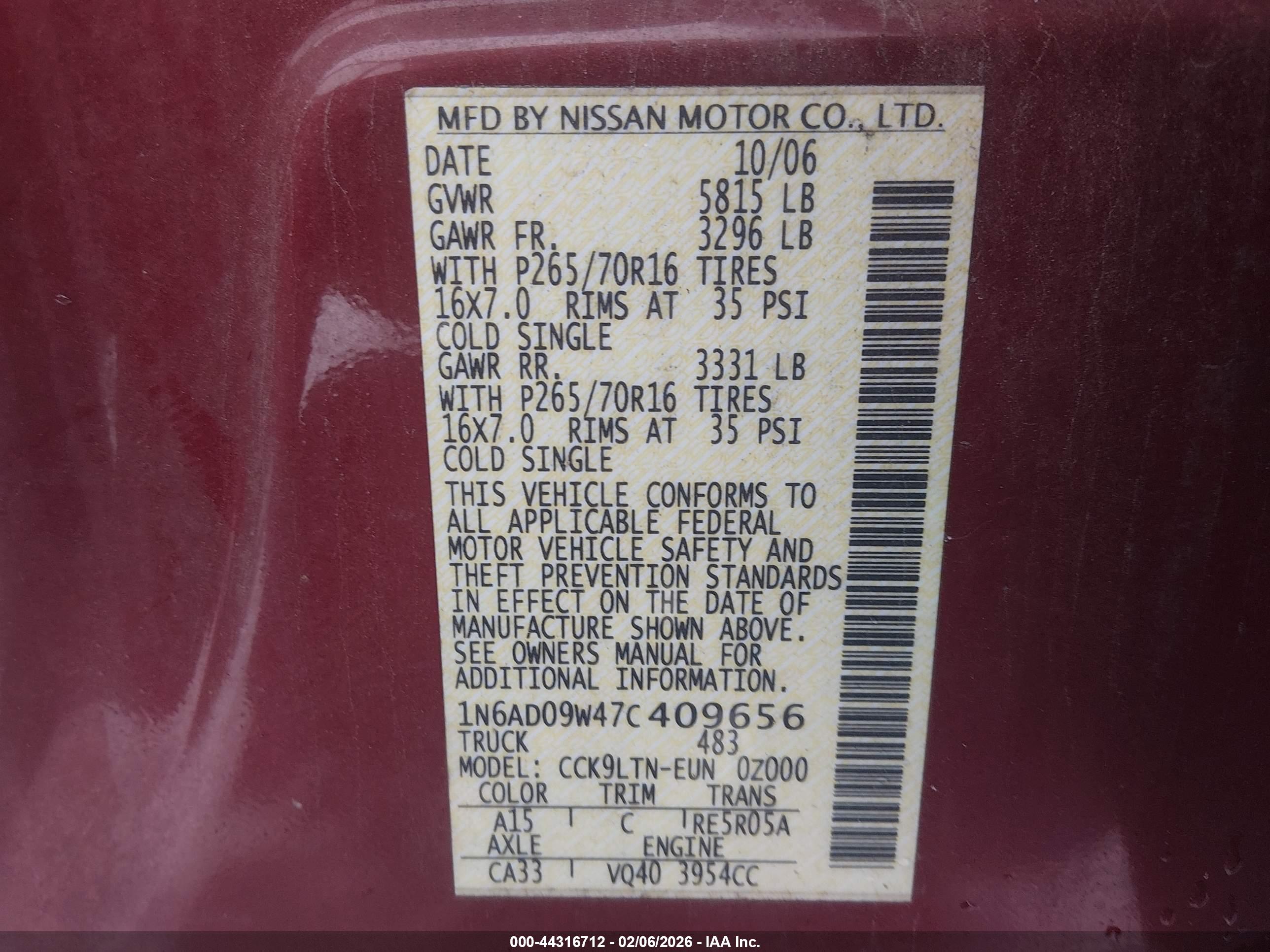NISSAN FRONTIER image 9