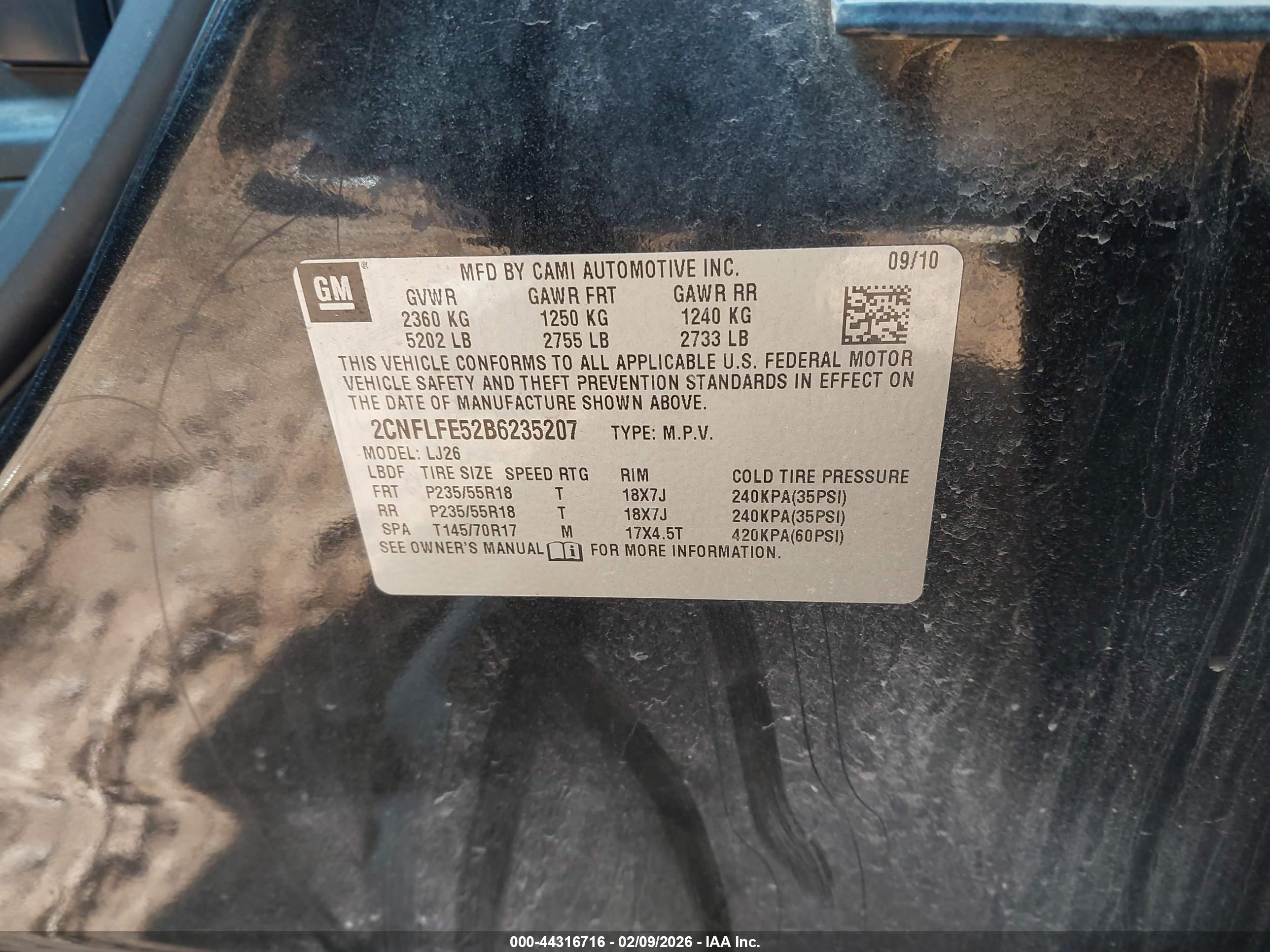 CHEVROLET EQUINOX image 9