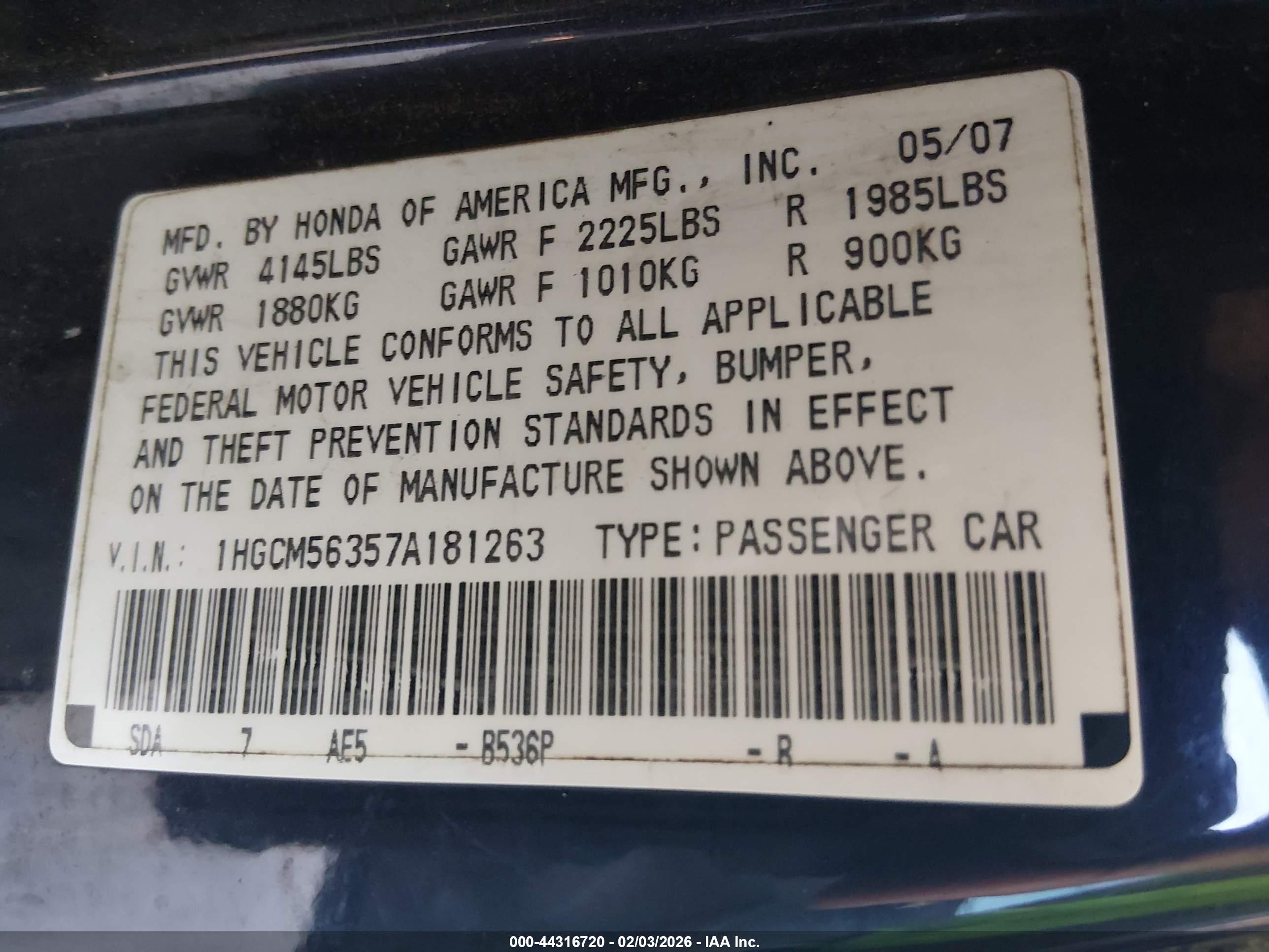 HONDA ACCORD image 9