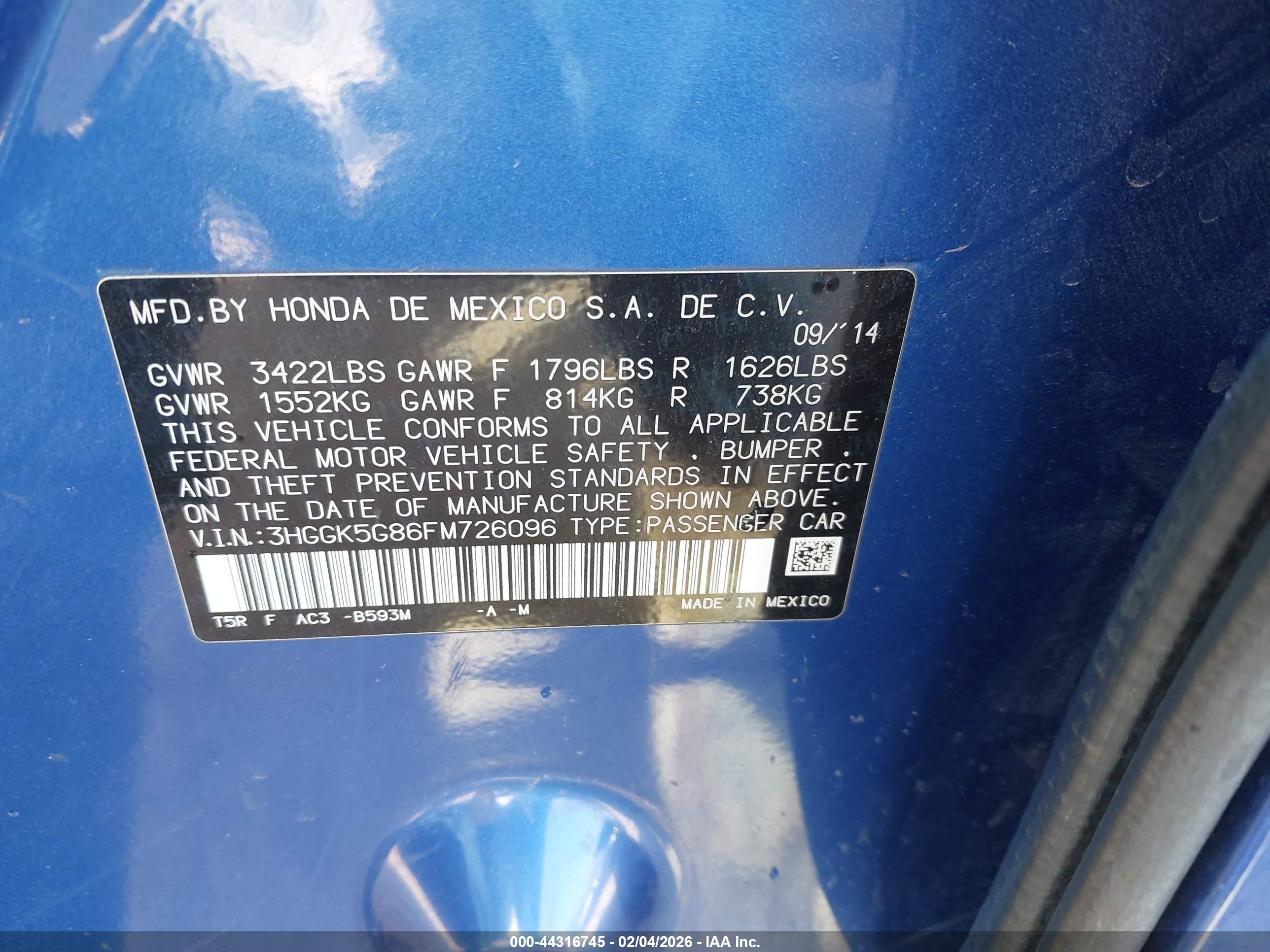 HONDA FIT image 9