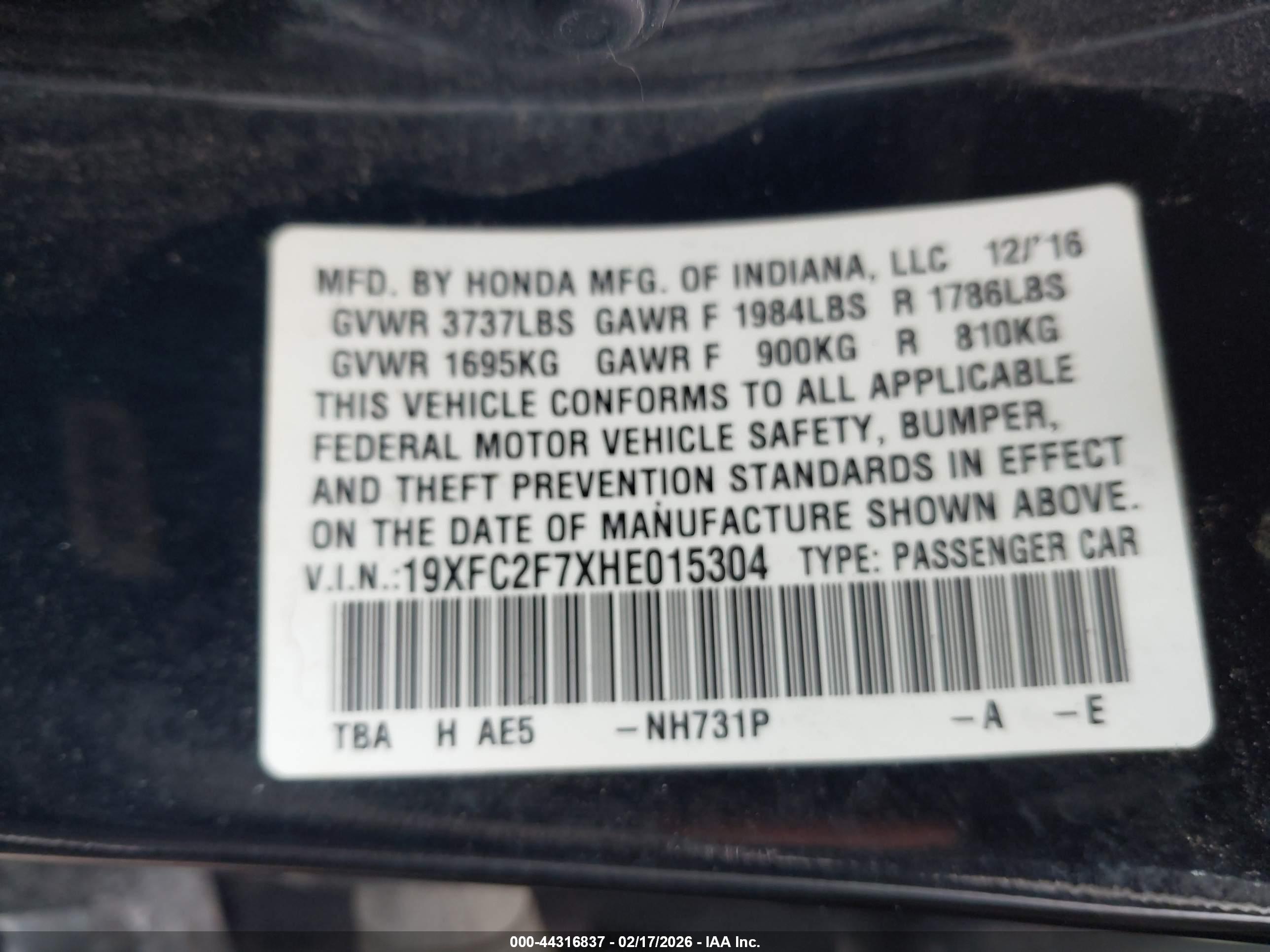 HONDA CIVIC image 9