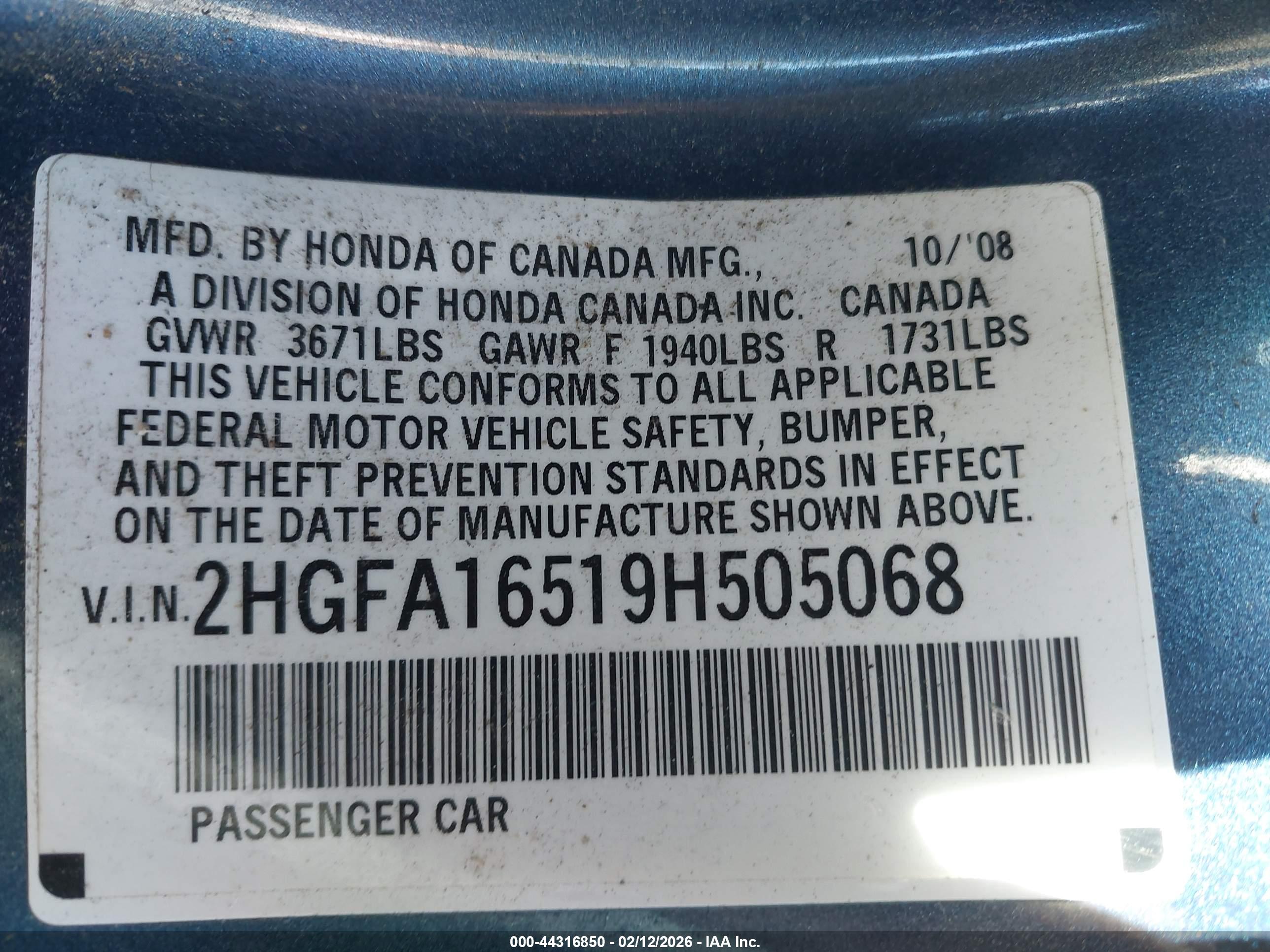 HONDA CIVIC image 9