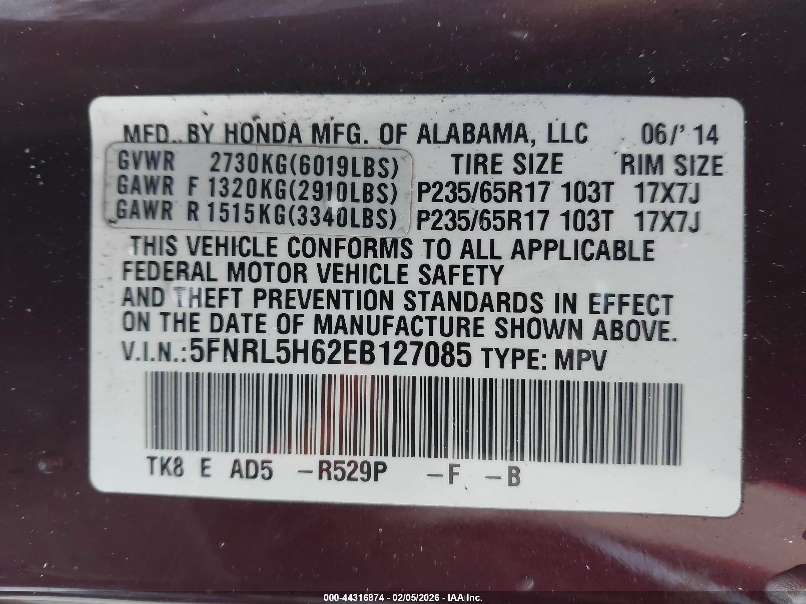 HONDA ODYSSEY image 9