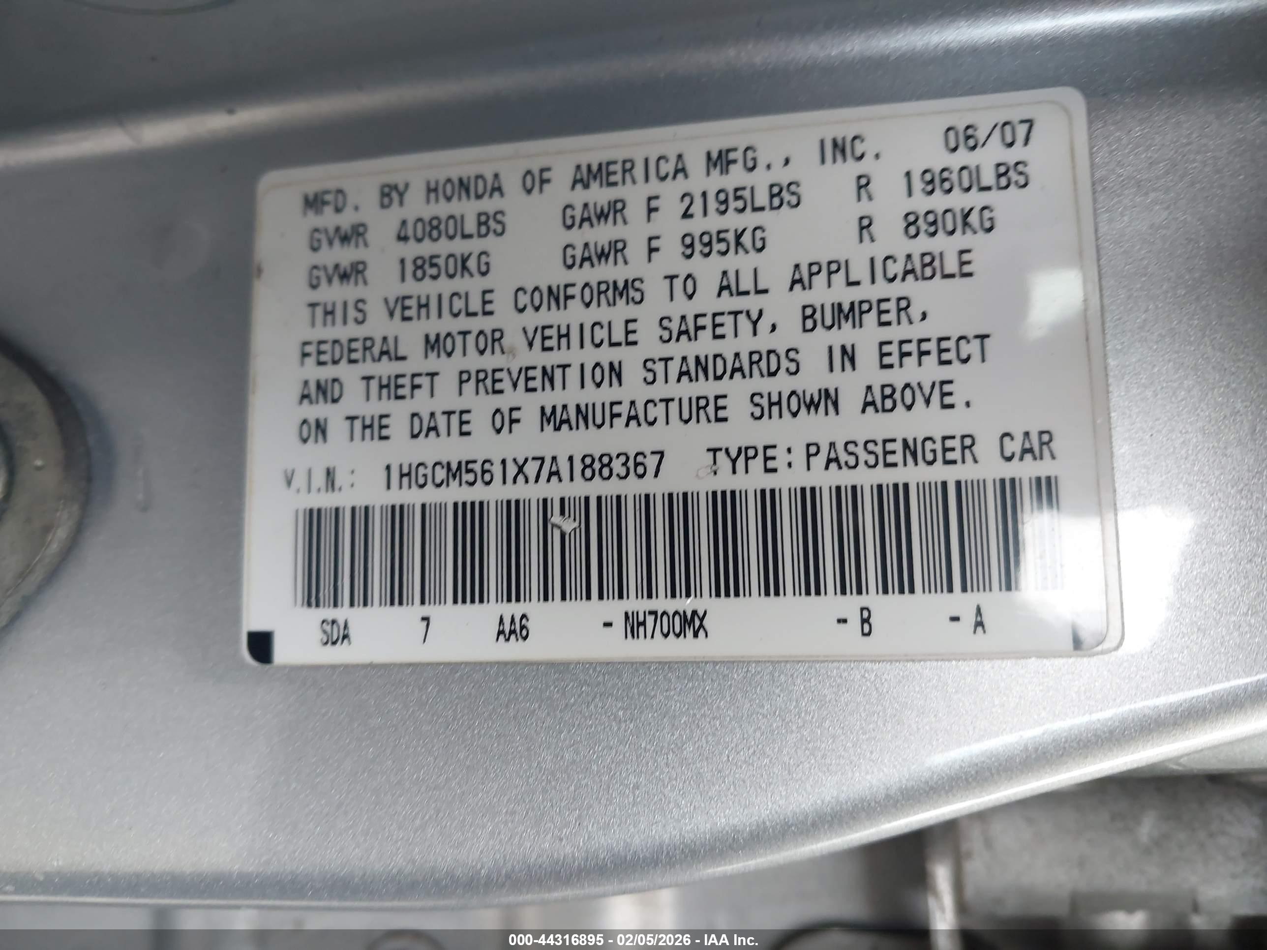 HONDA ACCORD image 9