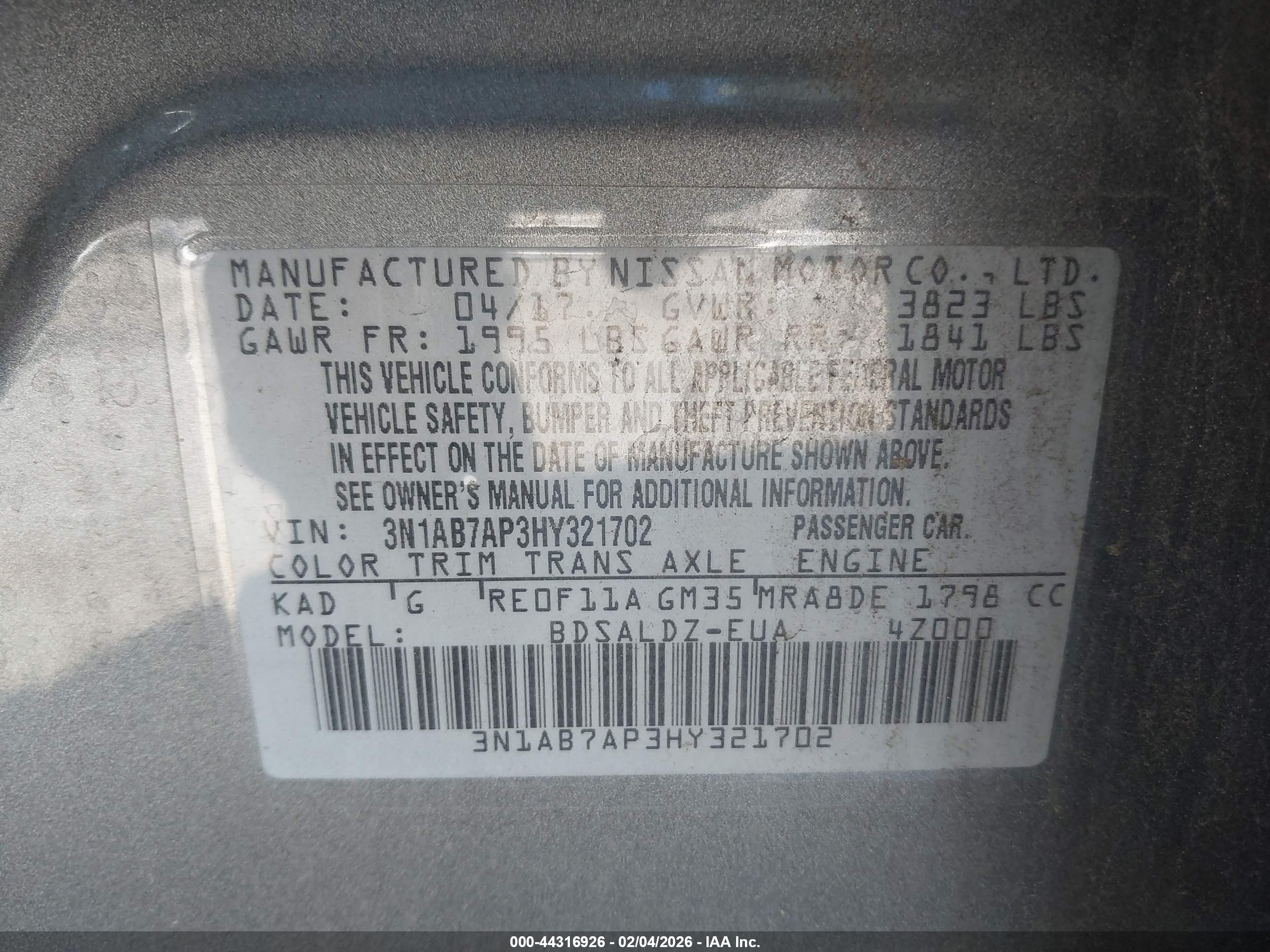 NISSAN SENTRA image 9