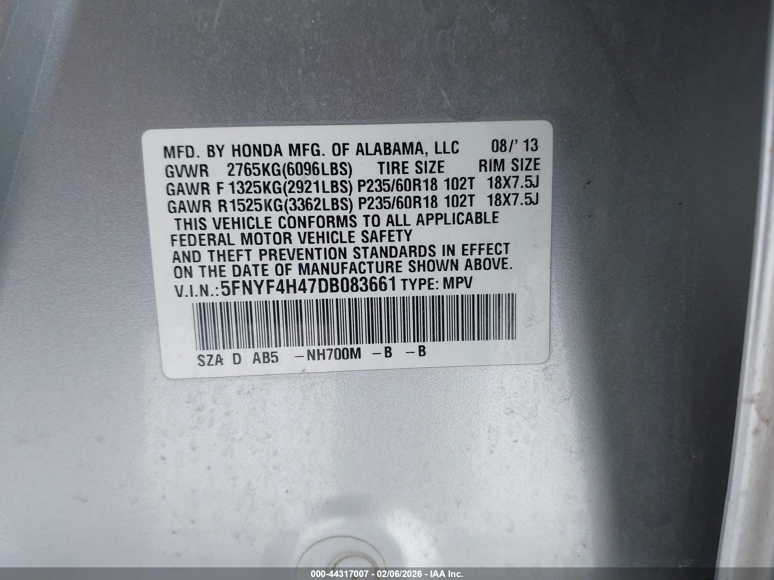 HONDA PILOT image 9