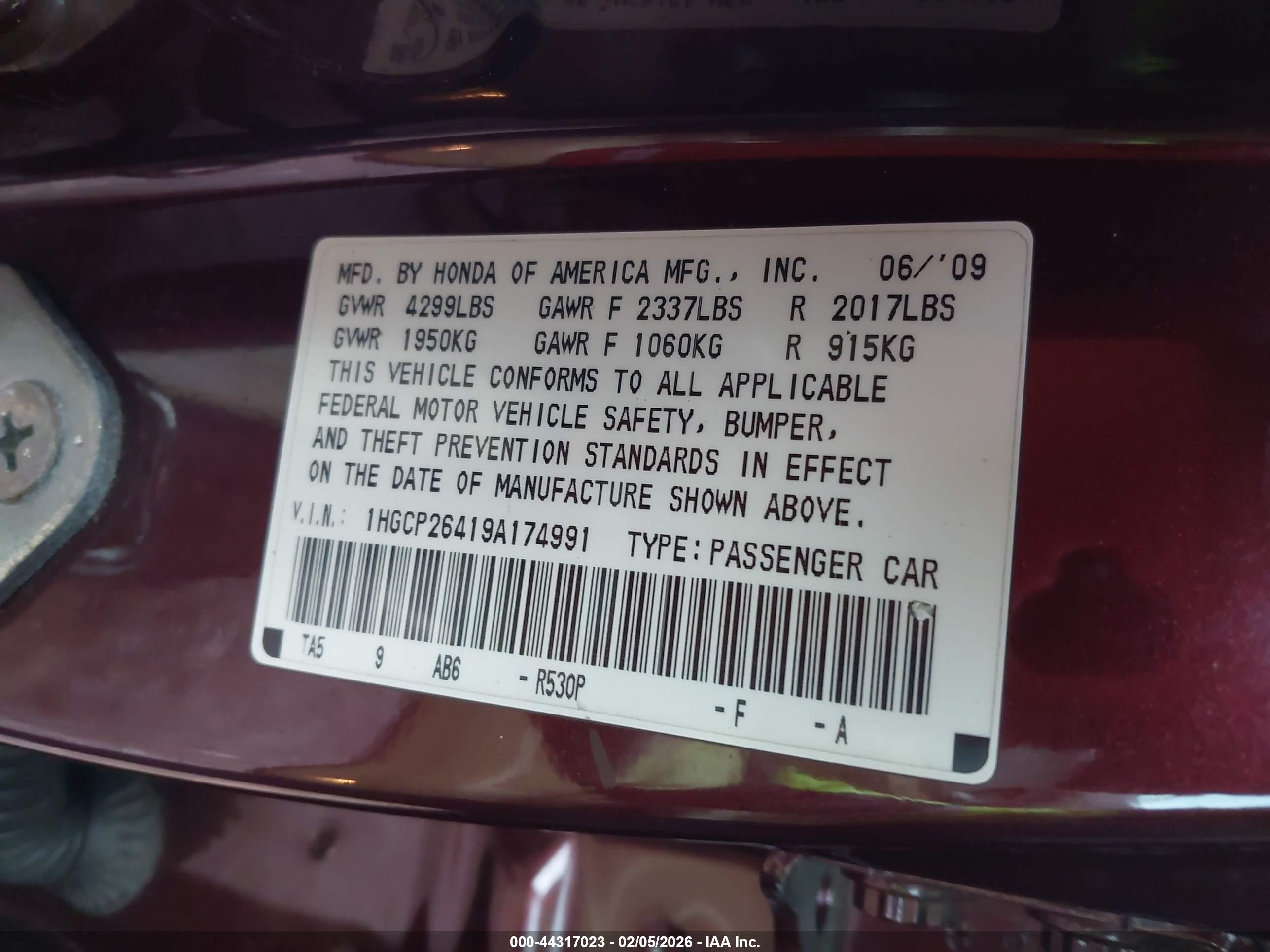 HONDA ACCORD image 9