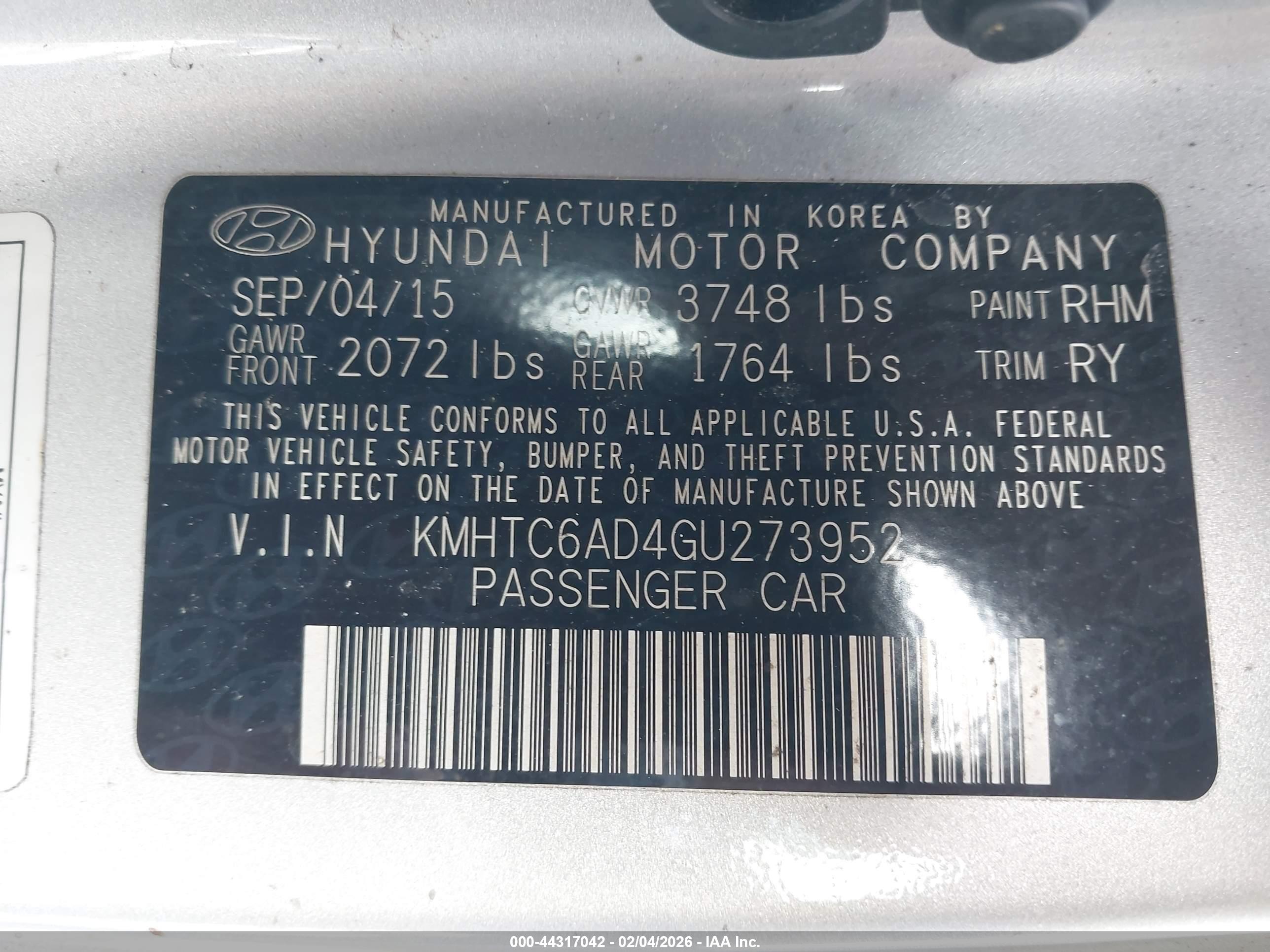 HYUNDAI VELOSTER image 9