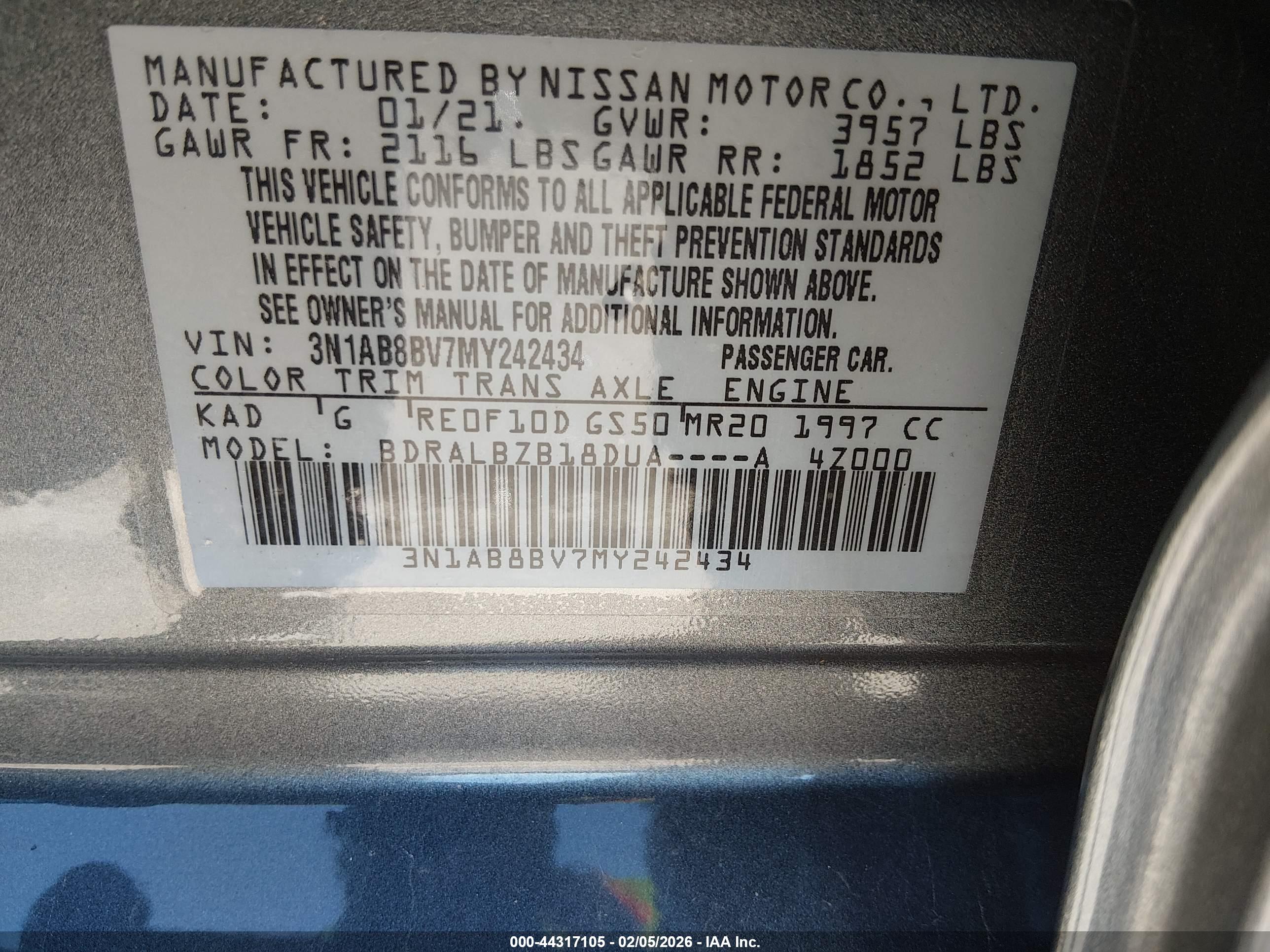NISSAN SENTRA image 9
