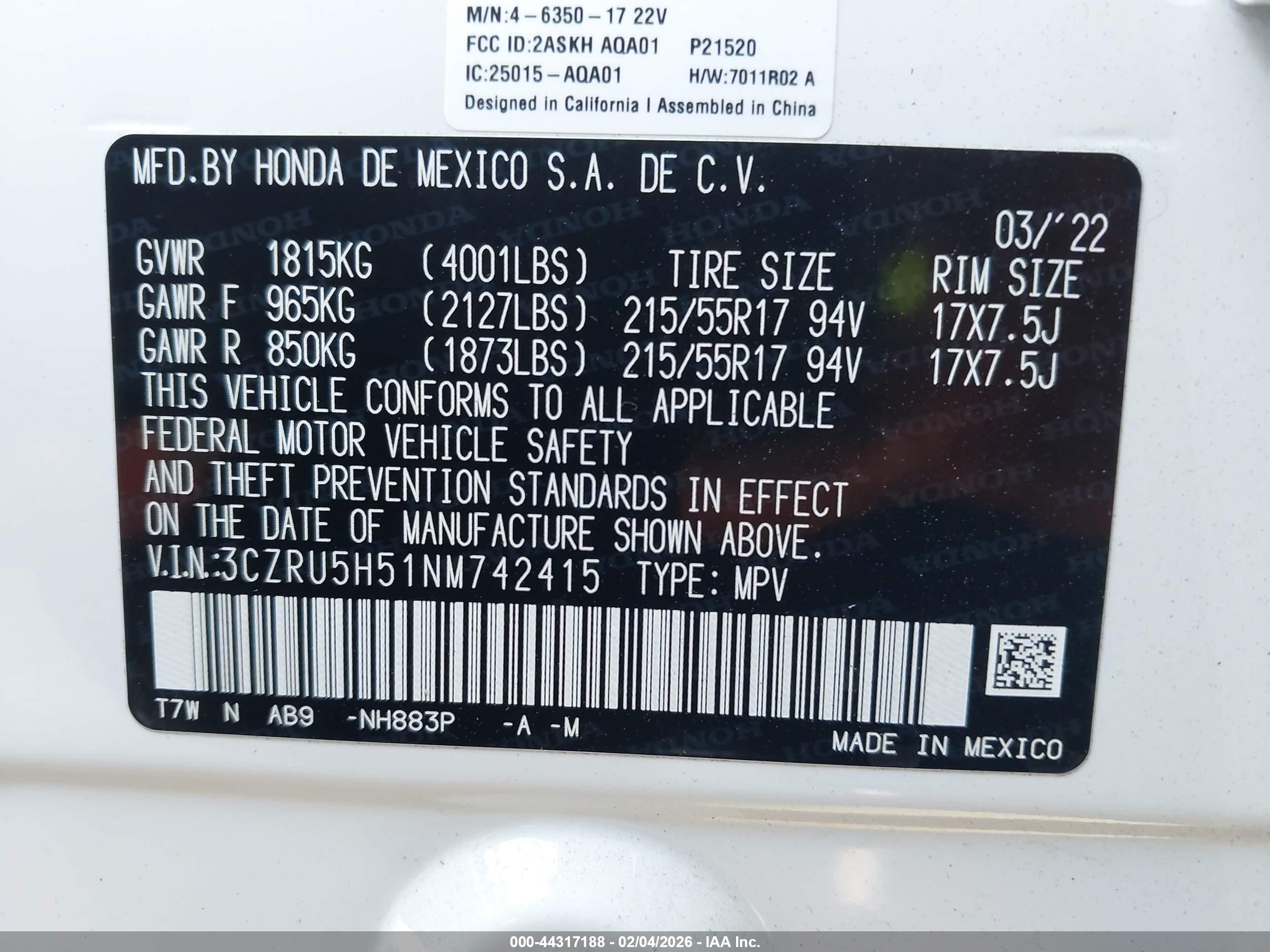 HONDA HR-V image 9