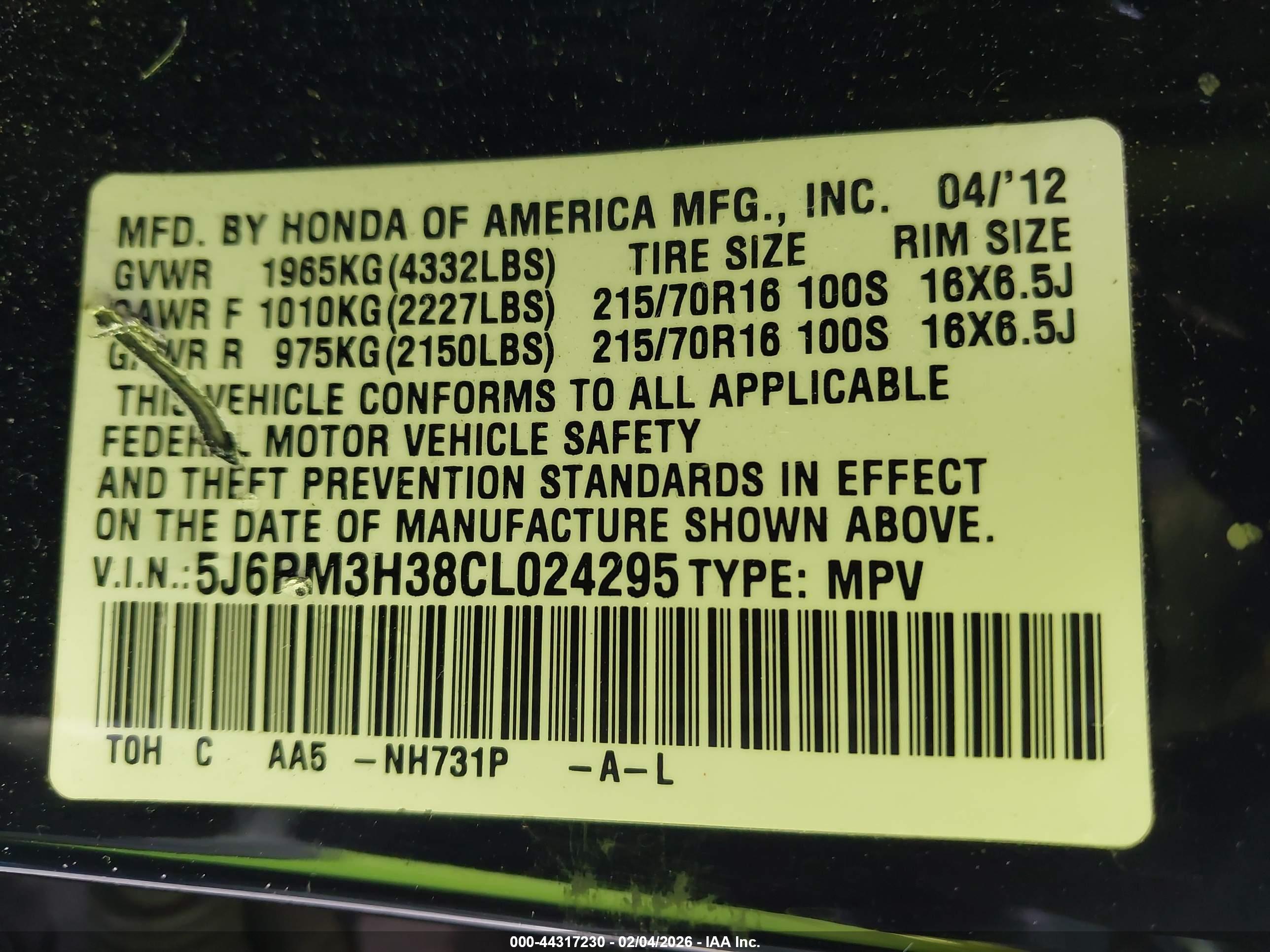 HONDA CR-V image 9