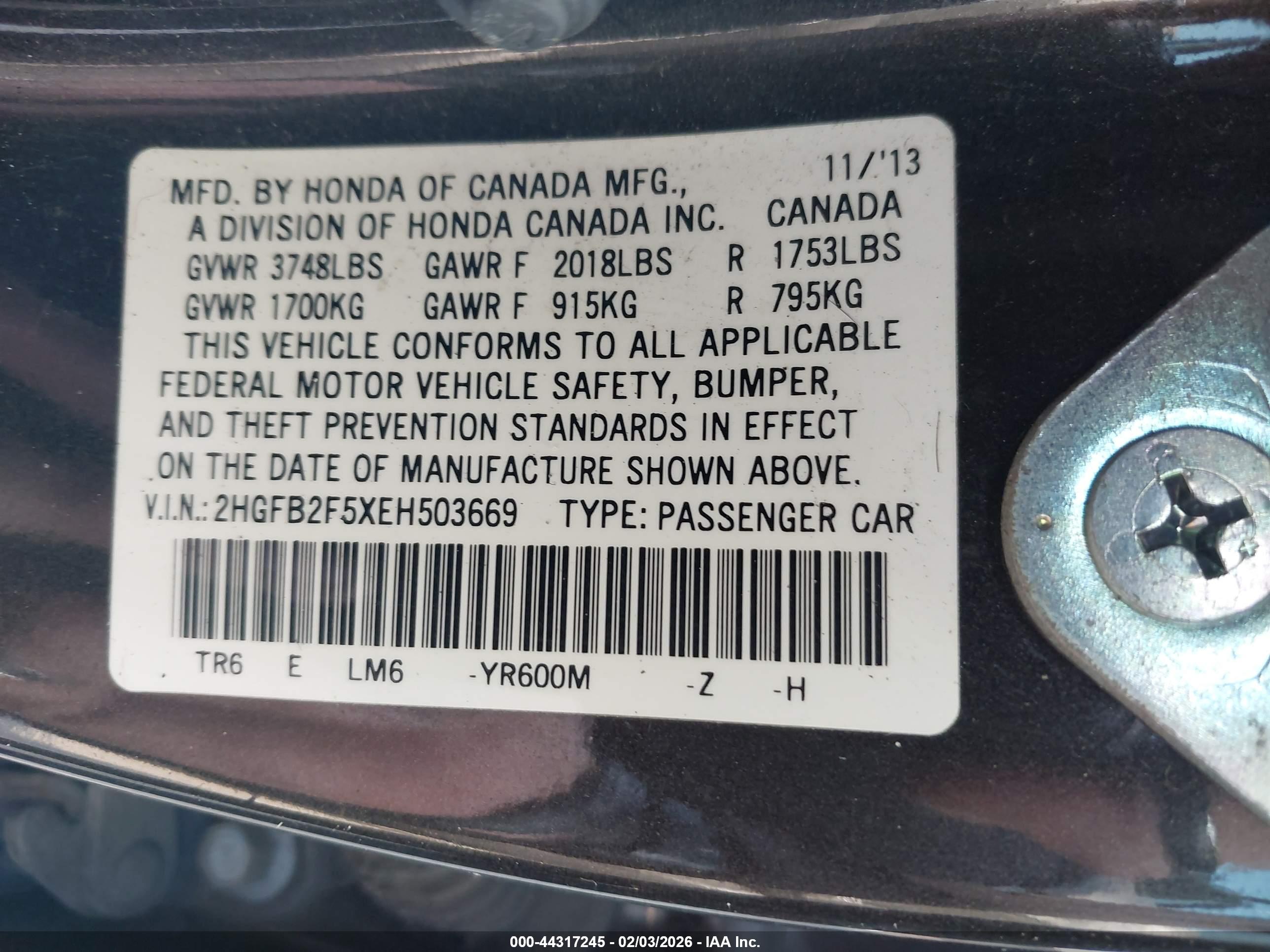 HONDA CIVIC image 9
