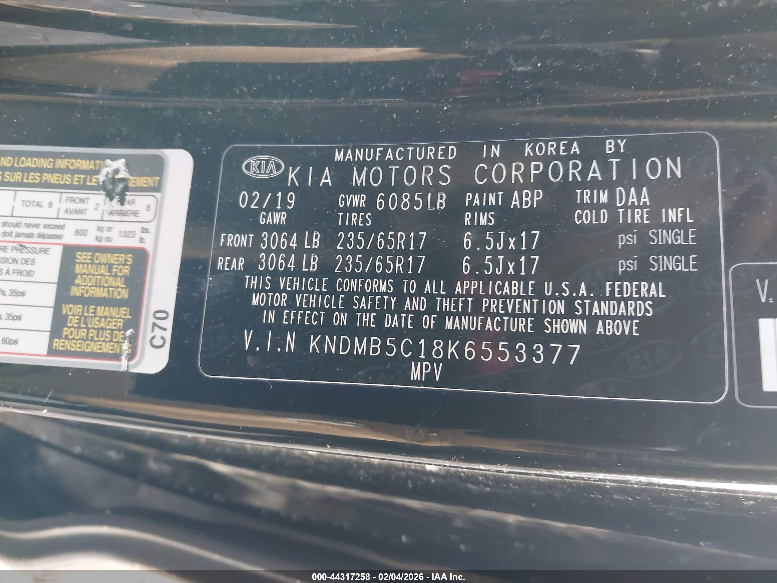 KIA SEDONA image 9
