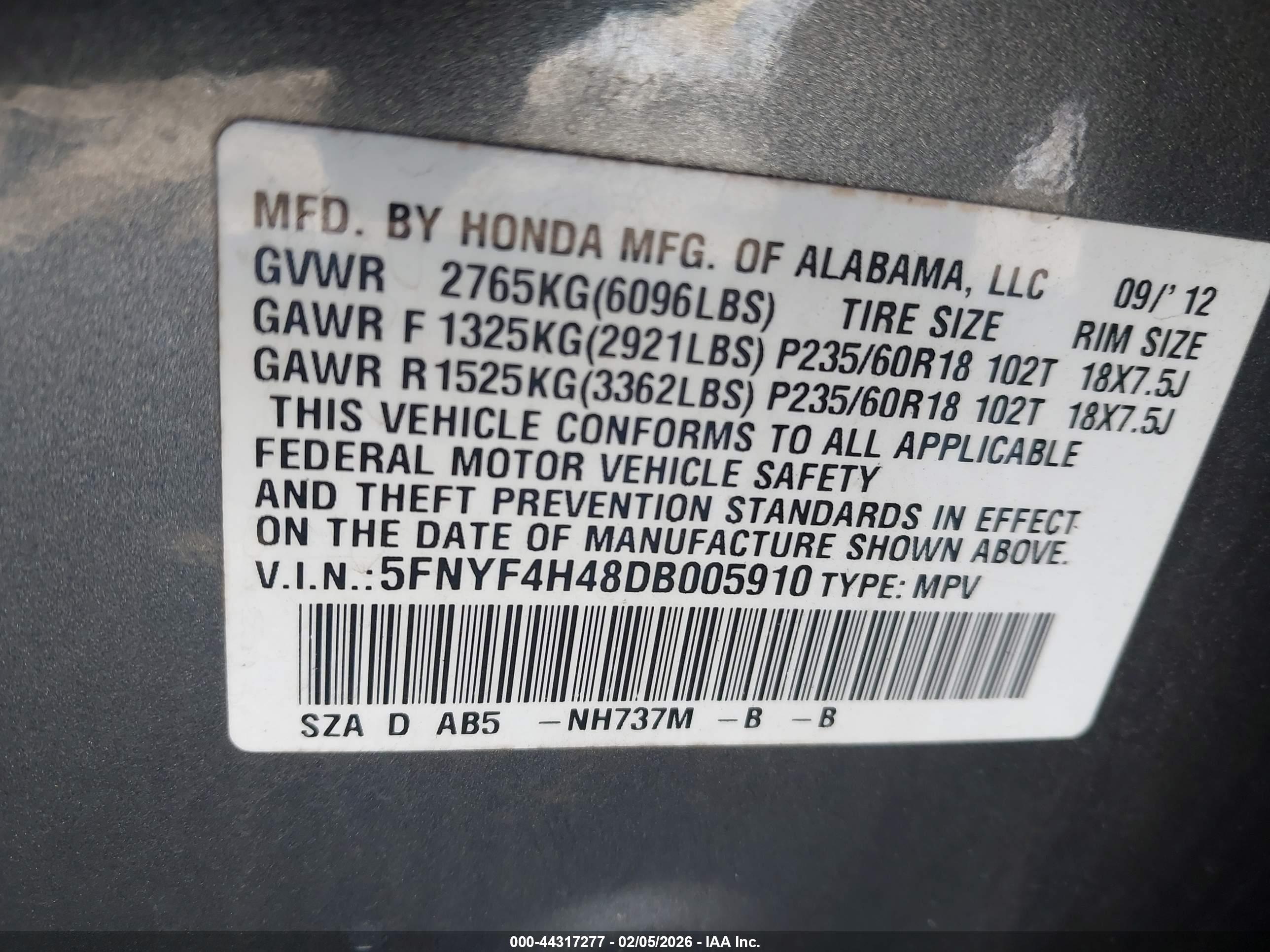 HONDA PILOT image 9