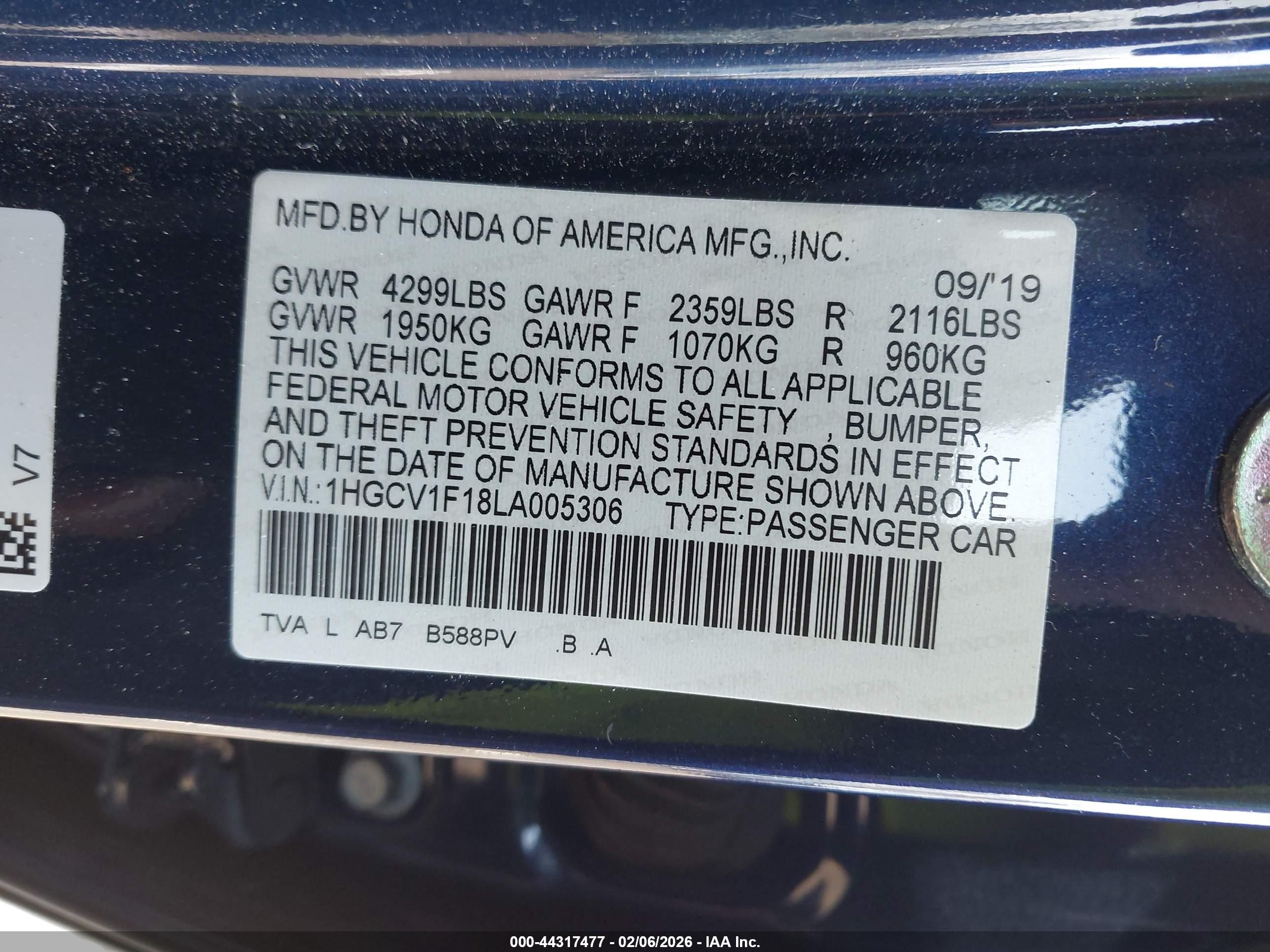 HONDA ACCORD image 9