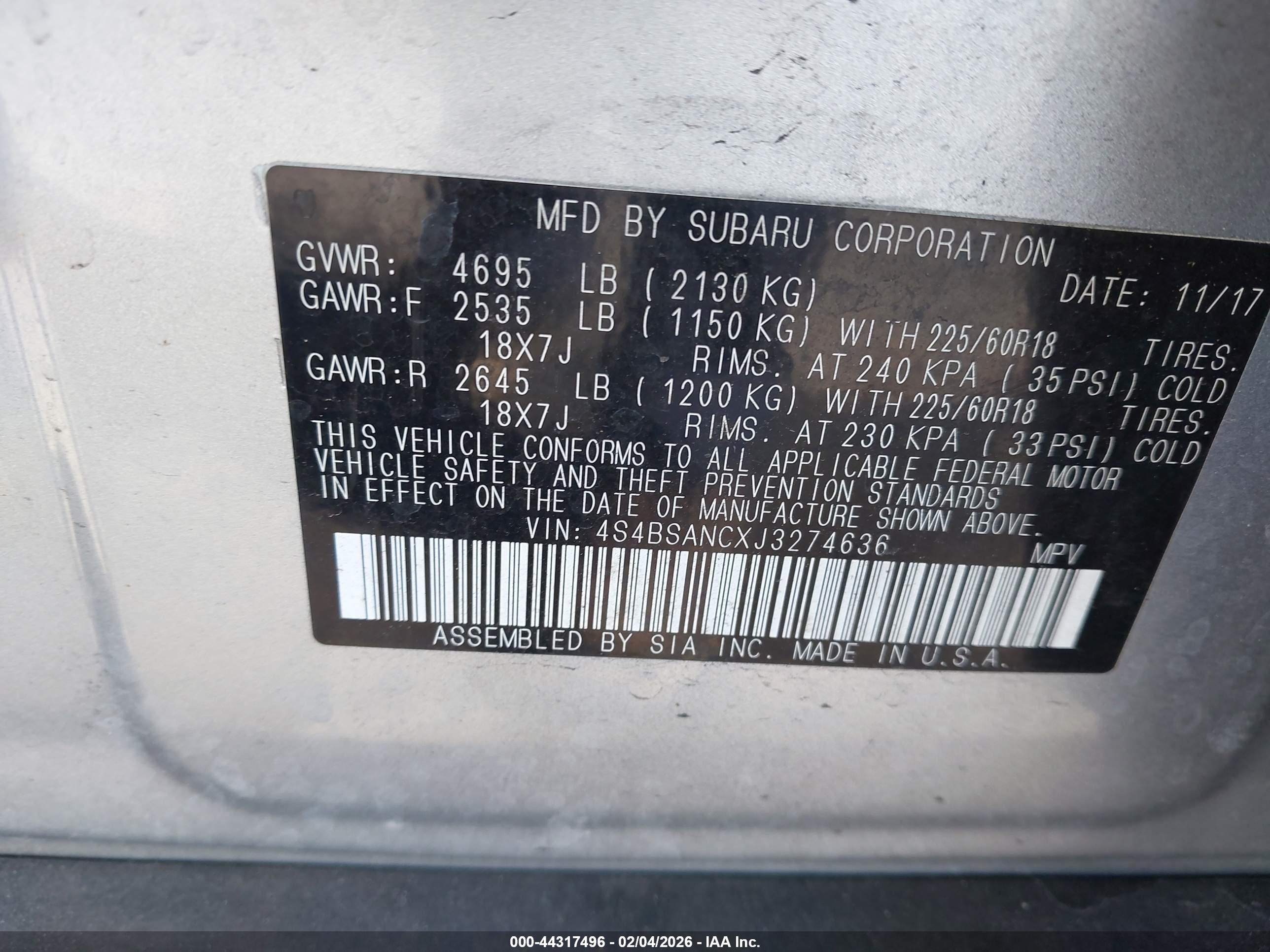 SUBARU OUTBACK image 9