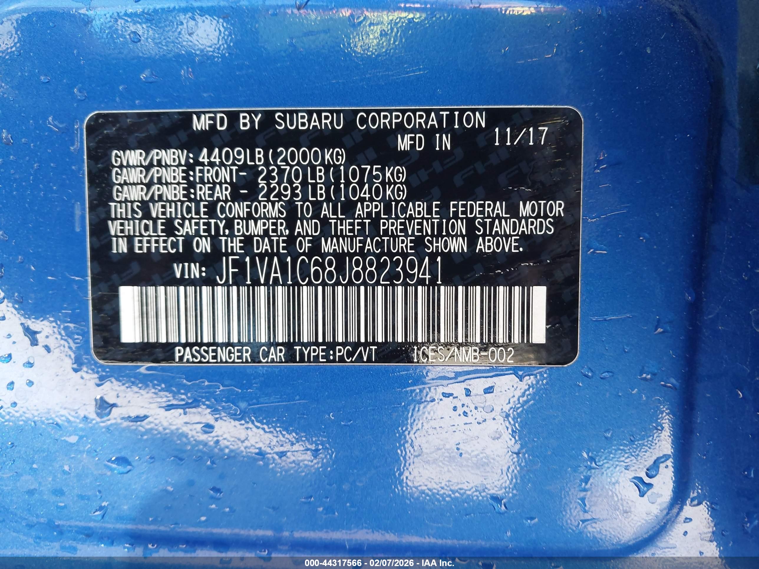 SUBARU WRX image 9
