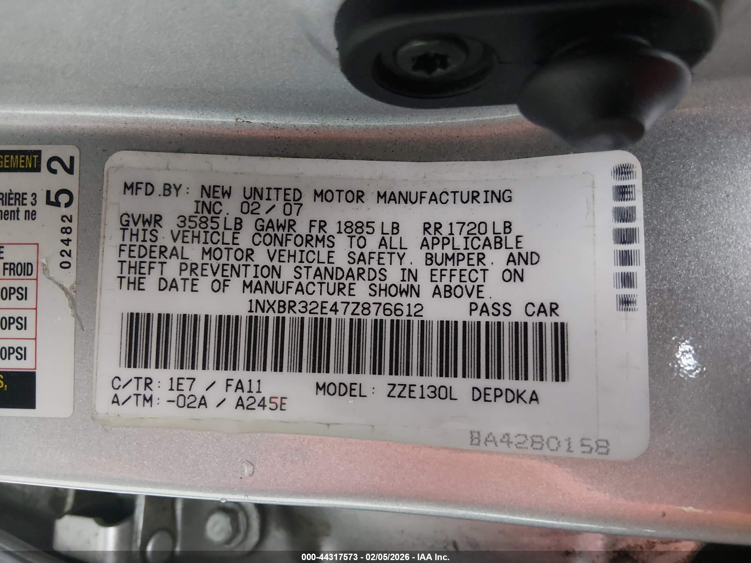 TOYOTA COROLLA image 9