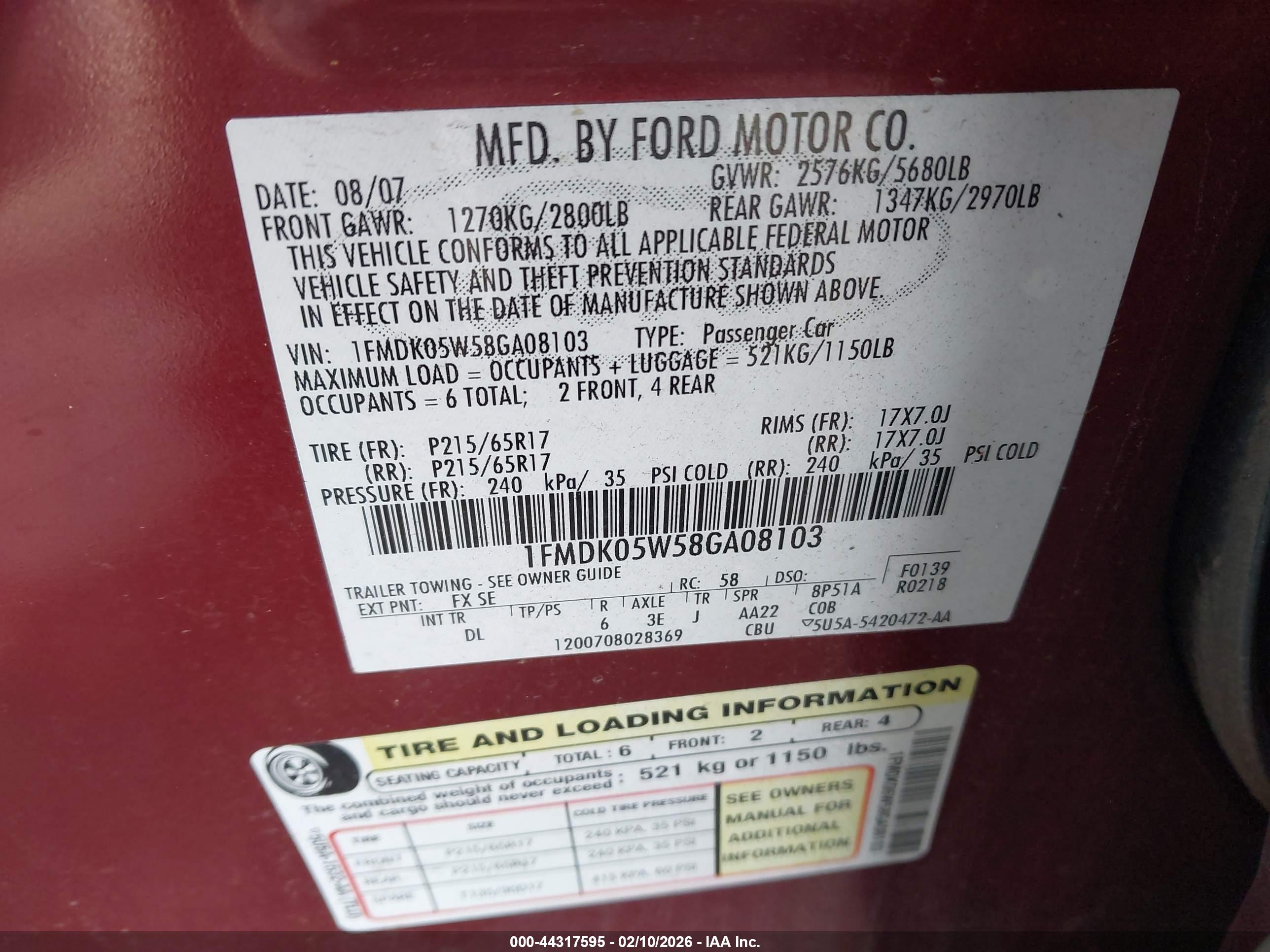 FORD TAURUS image 9