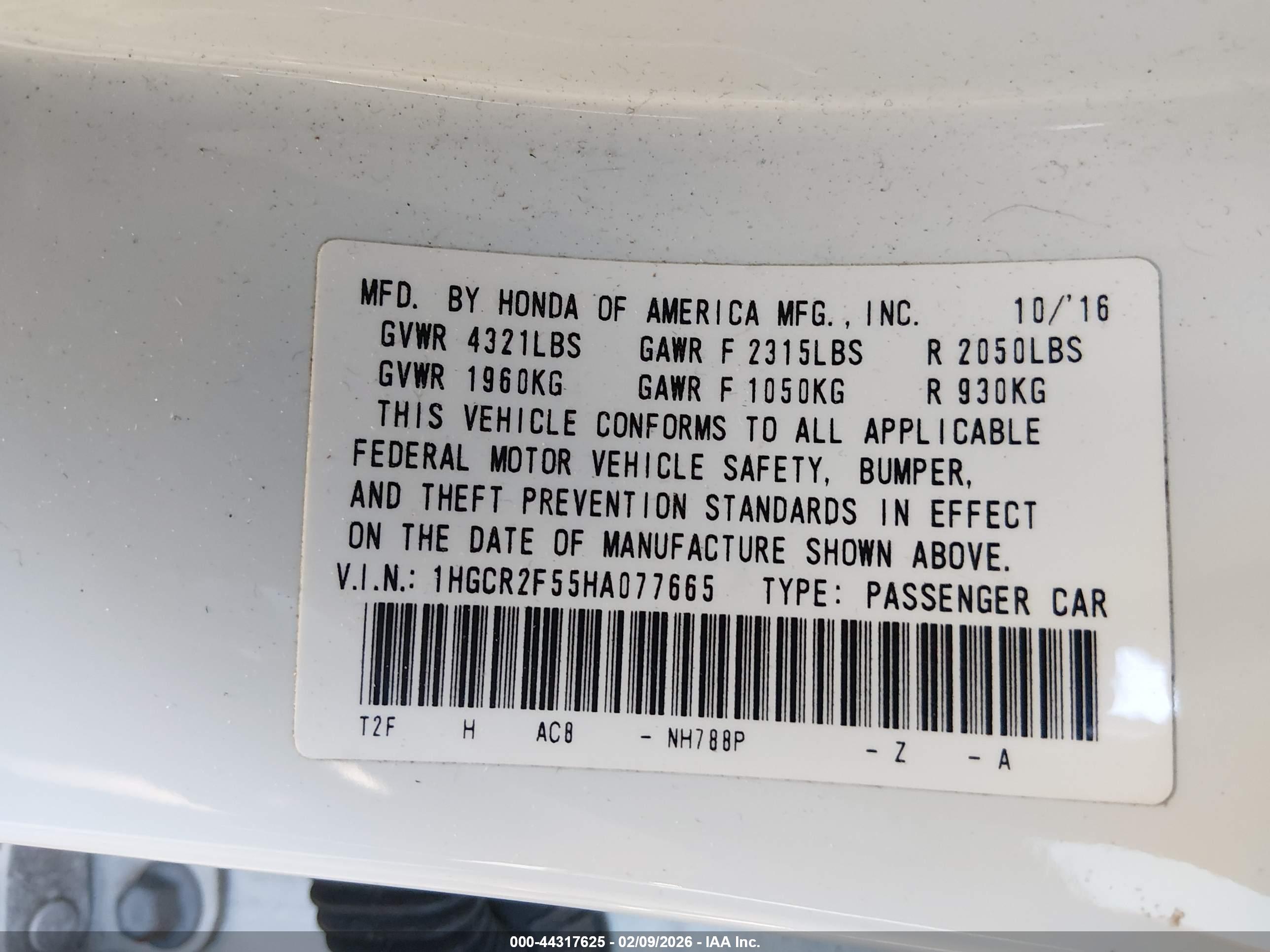HONDA ACCORD image 9