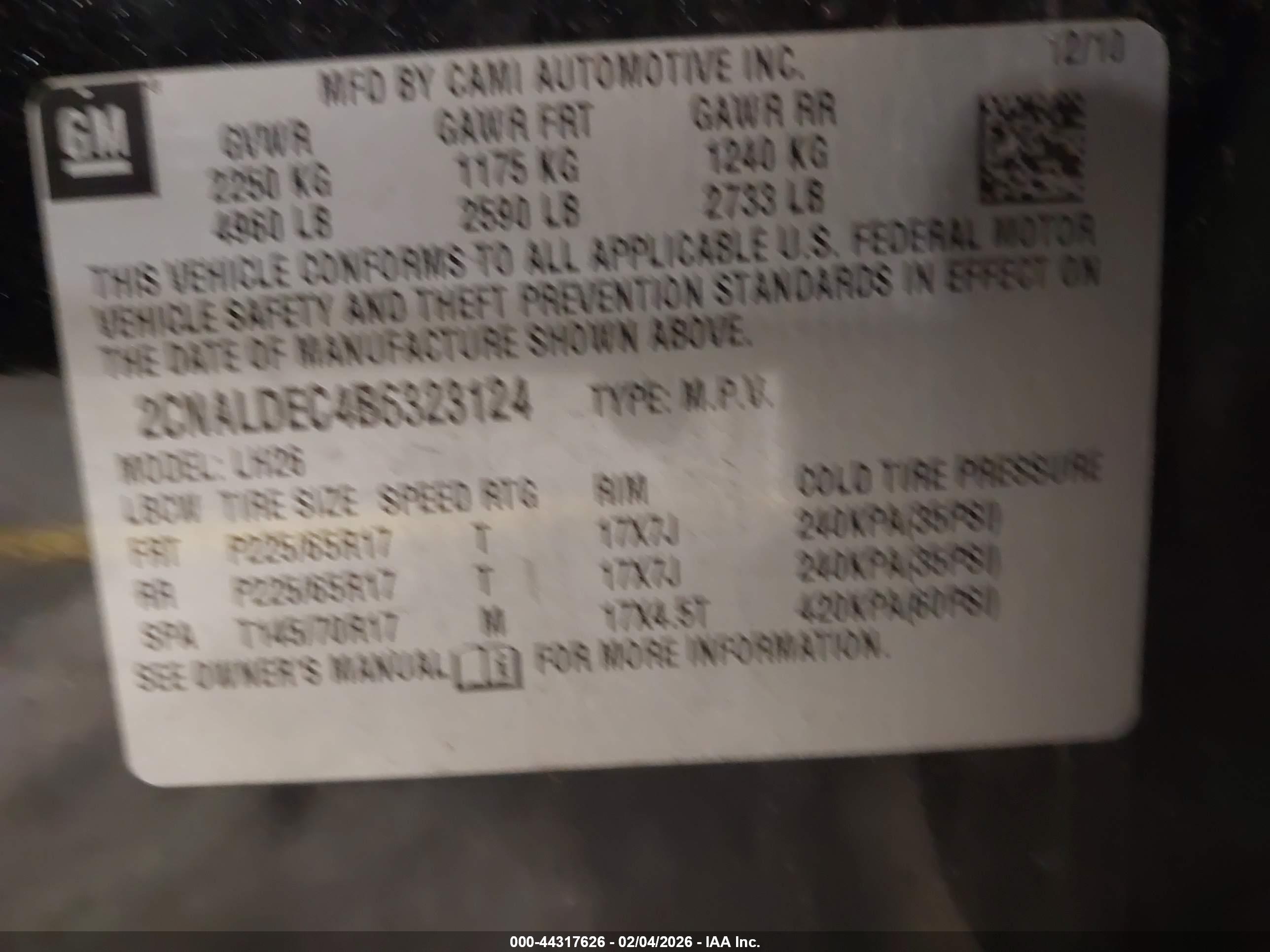 CHEVROLET EQUINOX image 9