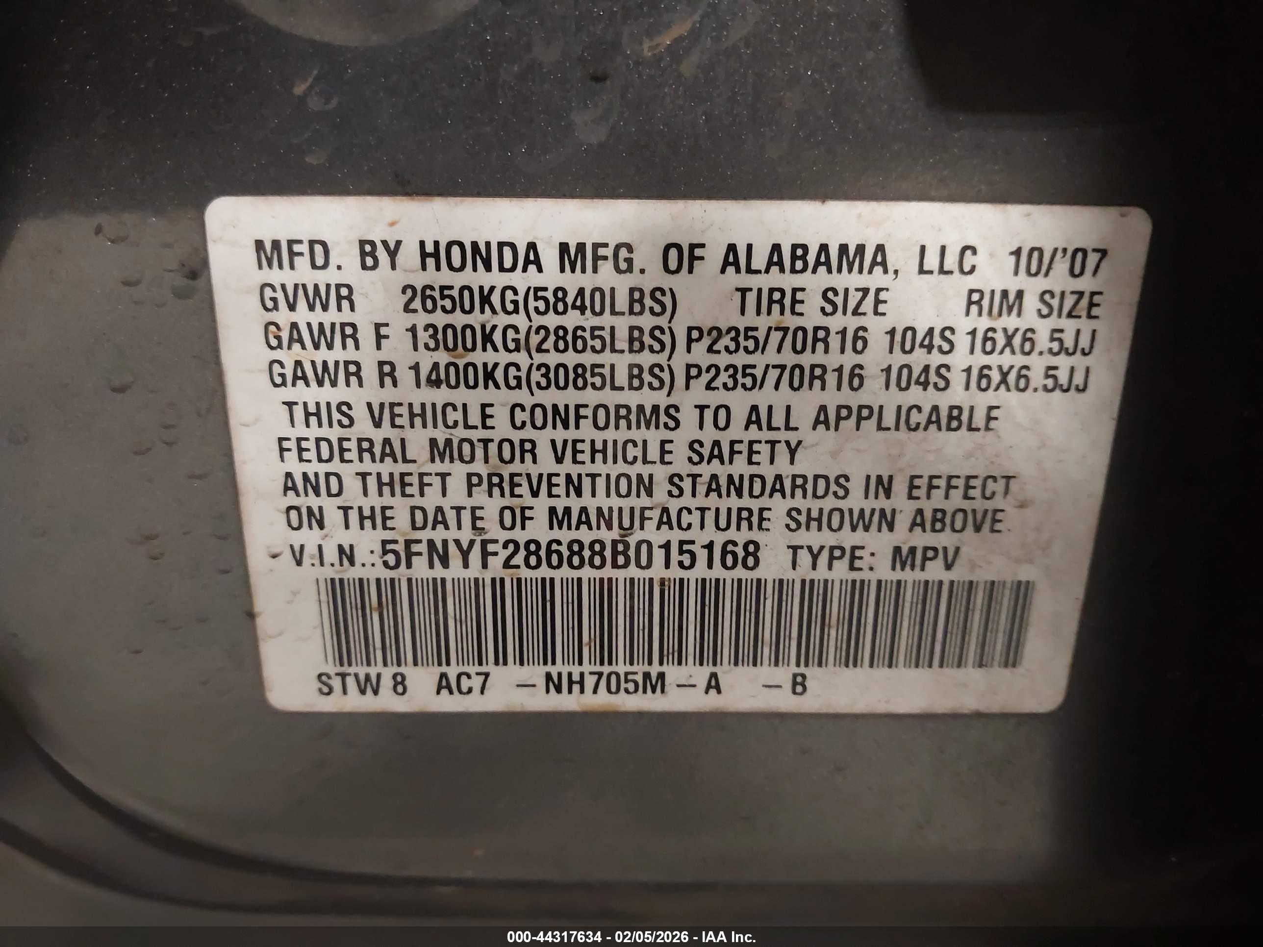 HONDA PILOT image 9