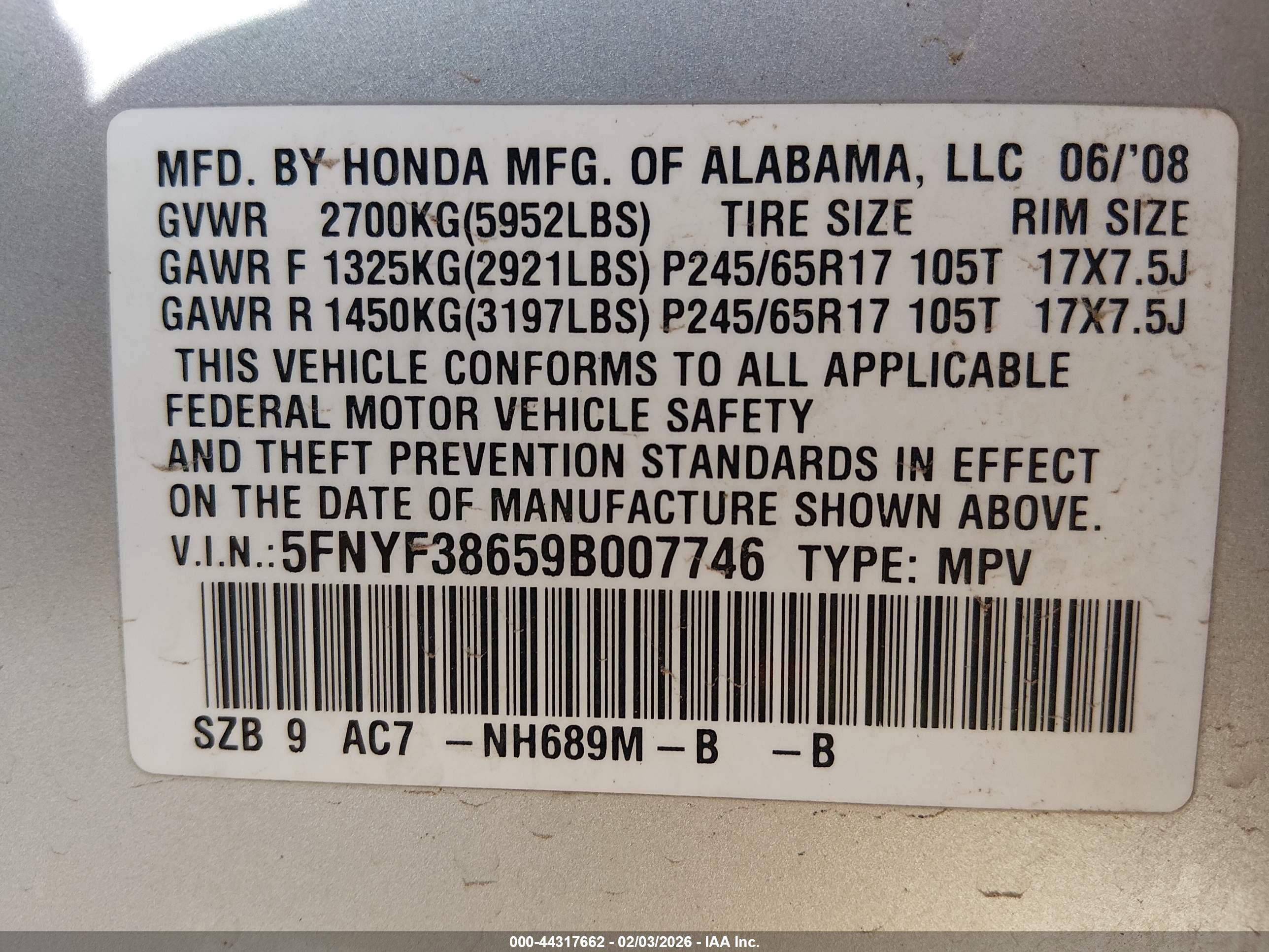 HONDA PILOT image 9