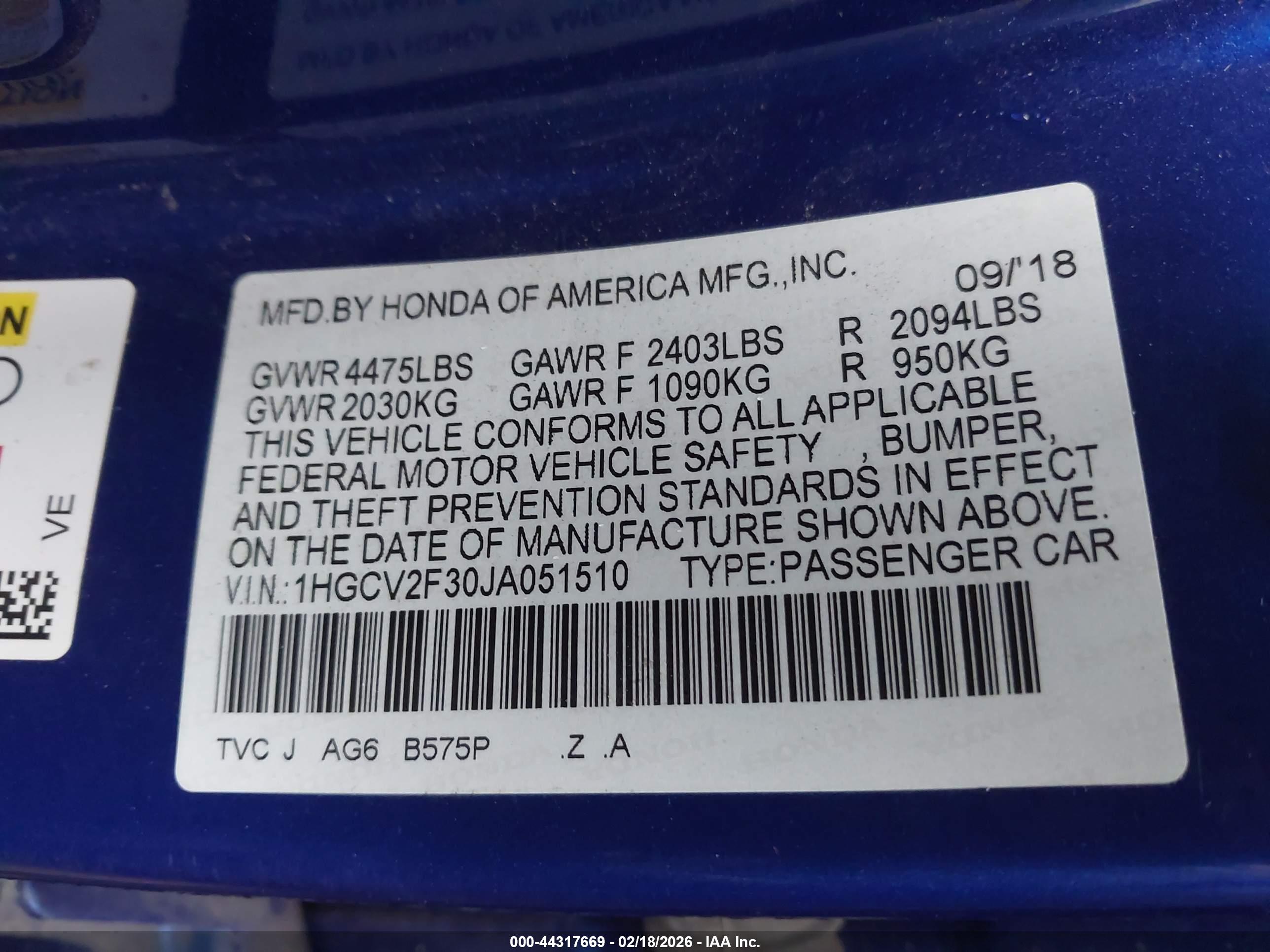 HONDA ACCORD image 9