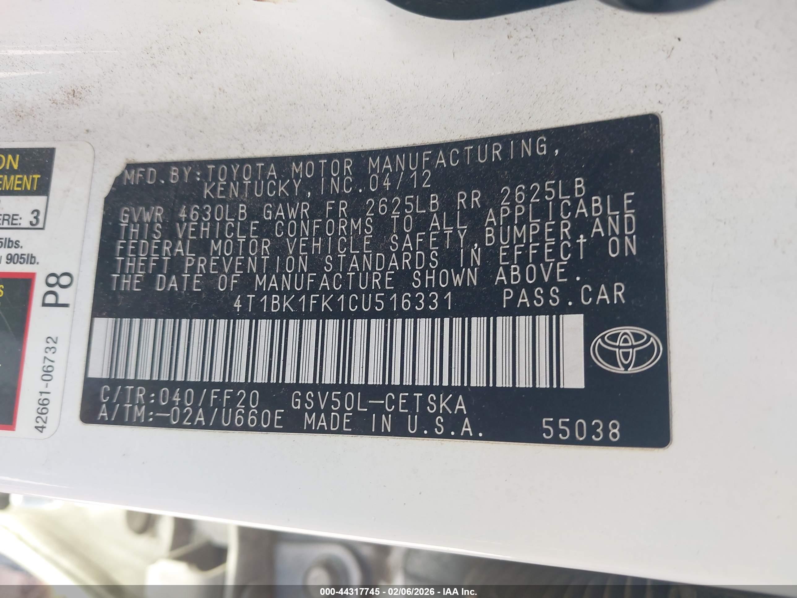 TOYOTA CAMRY image 9