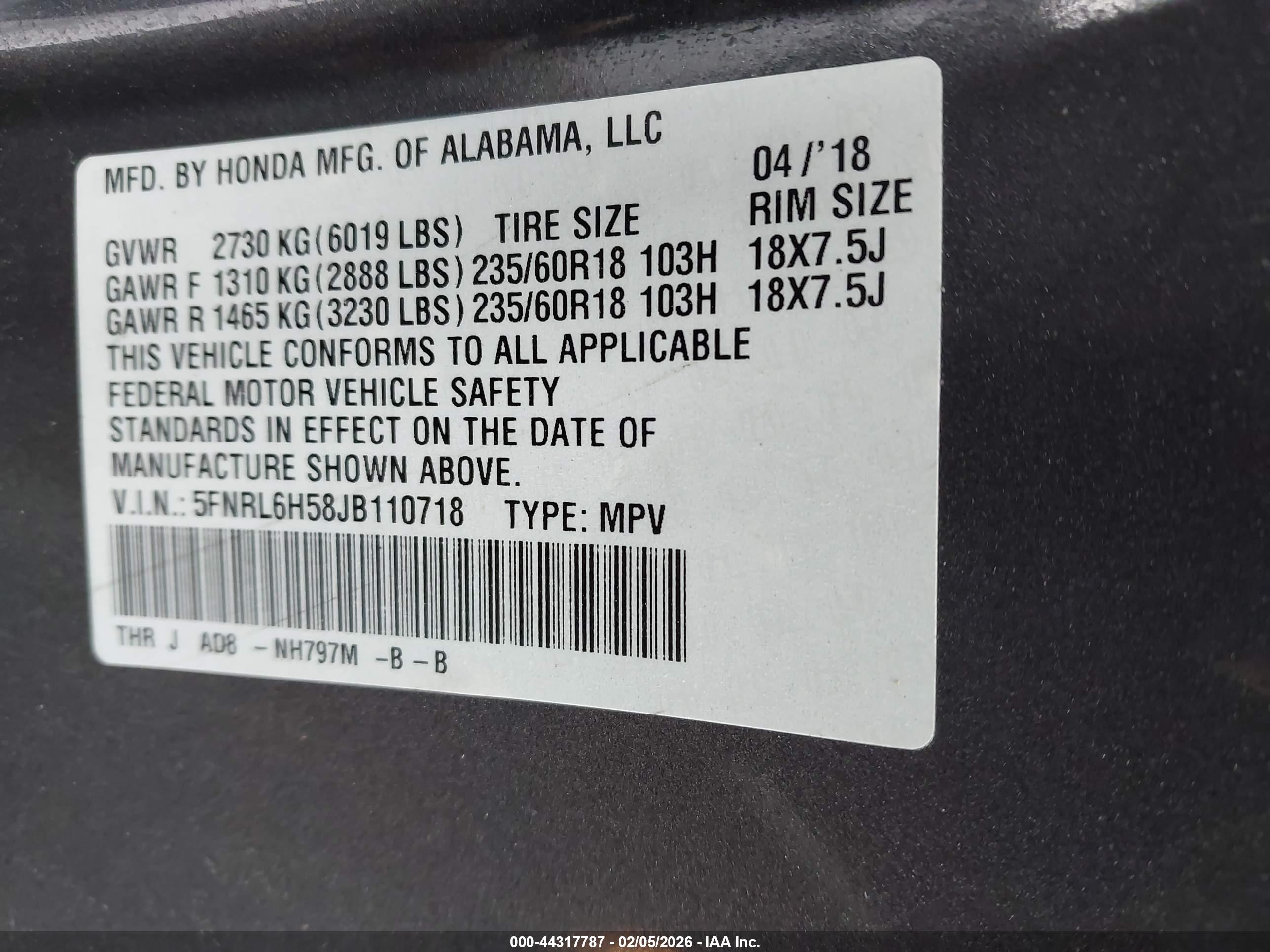 HONDA ODYSSEY image 9