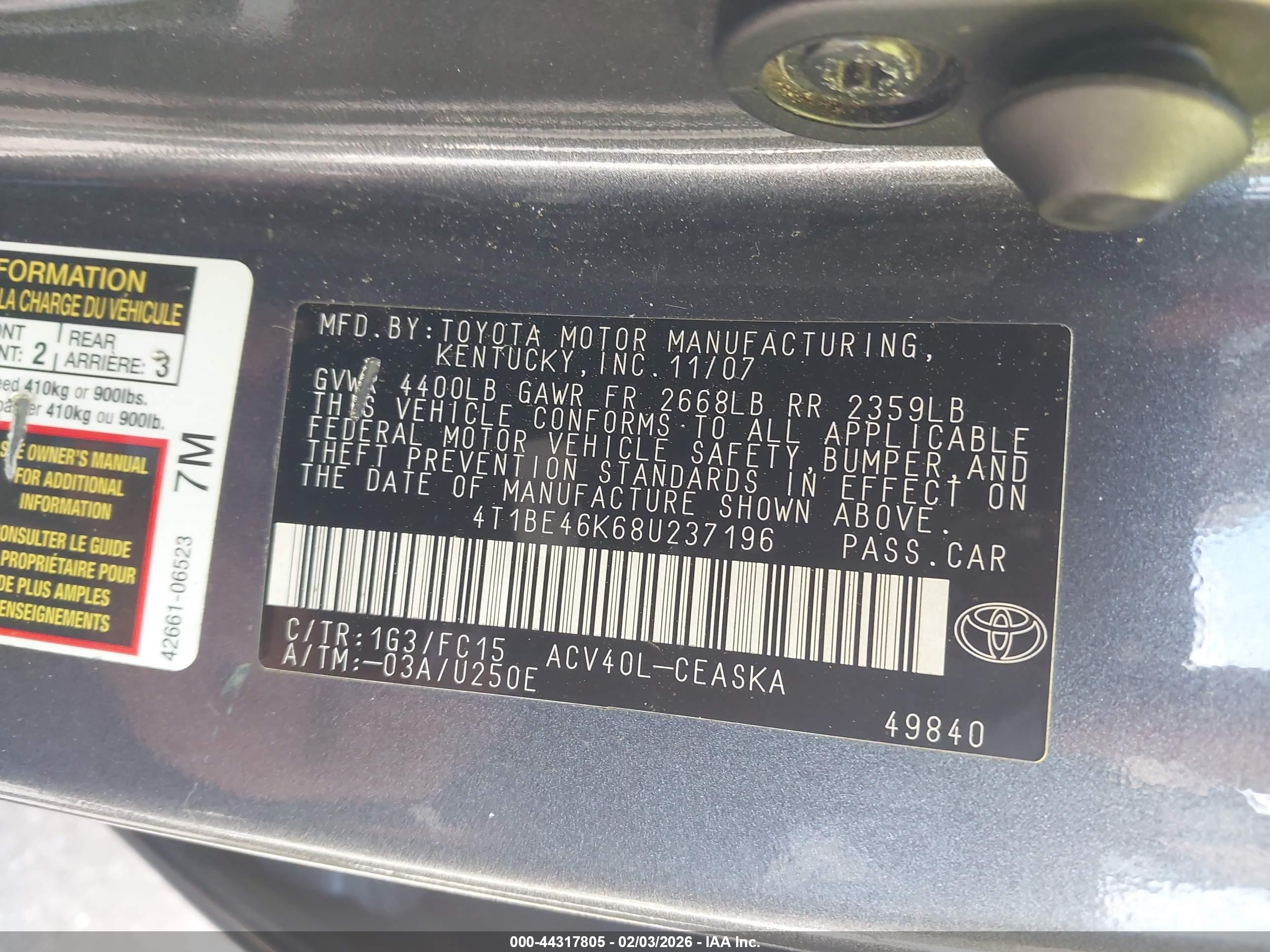 TOYOTA CAMRY image 9