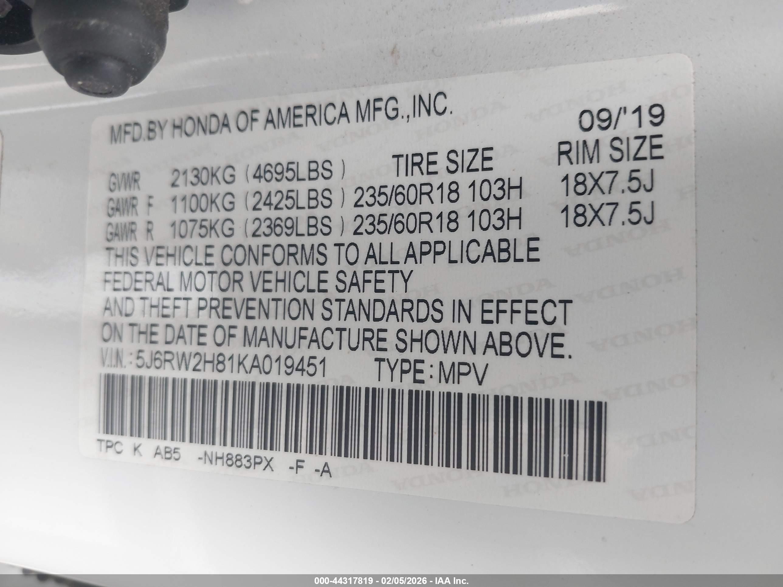 HONDA CR-V image 9